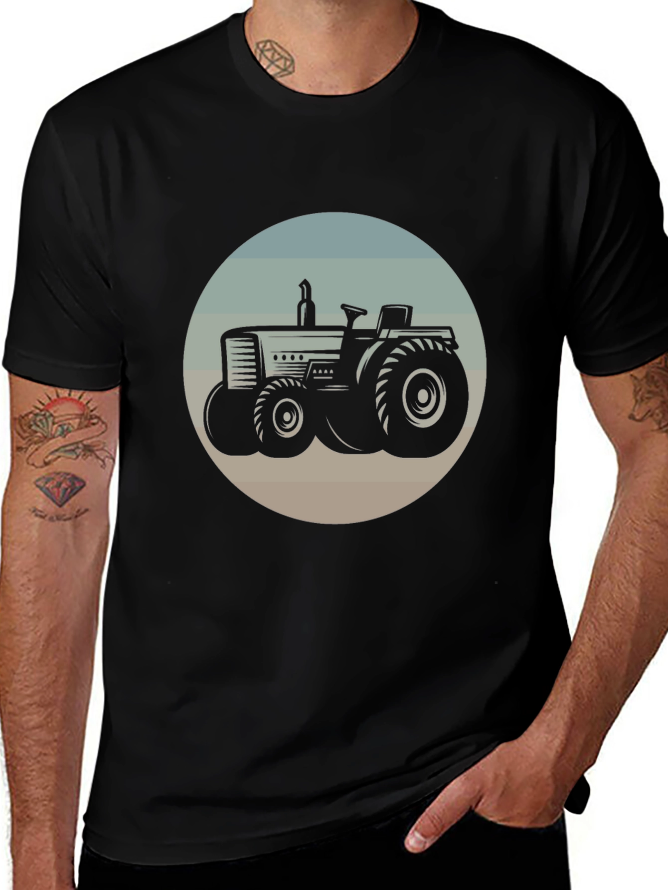 Retro Tractor Graphic T-Shirt - Farm Life Apparel