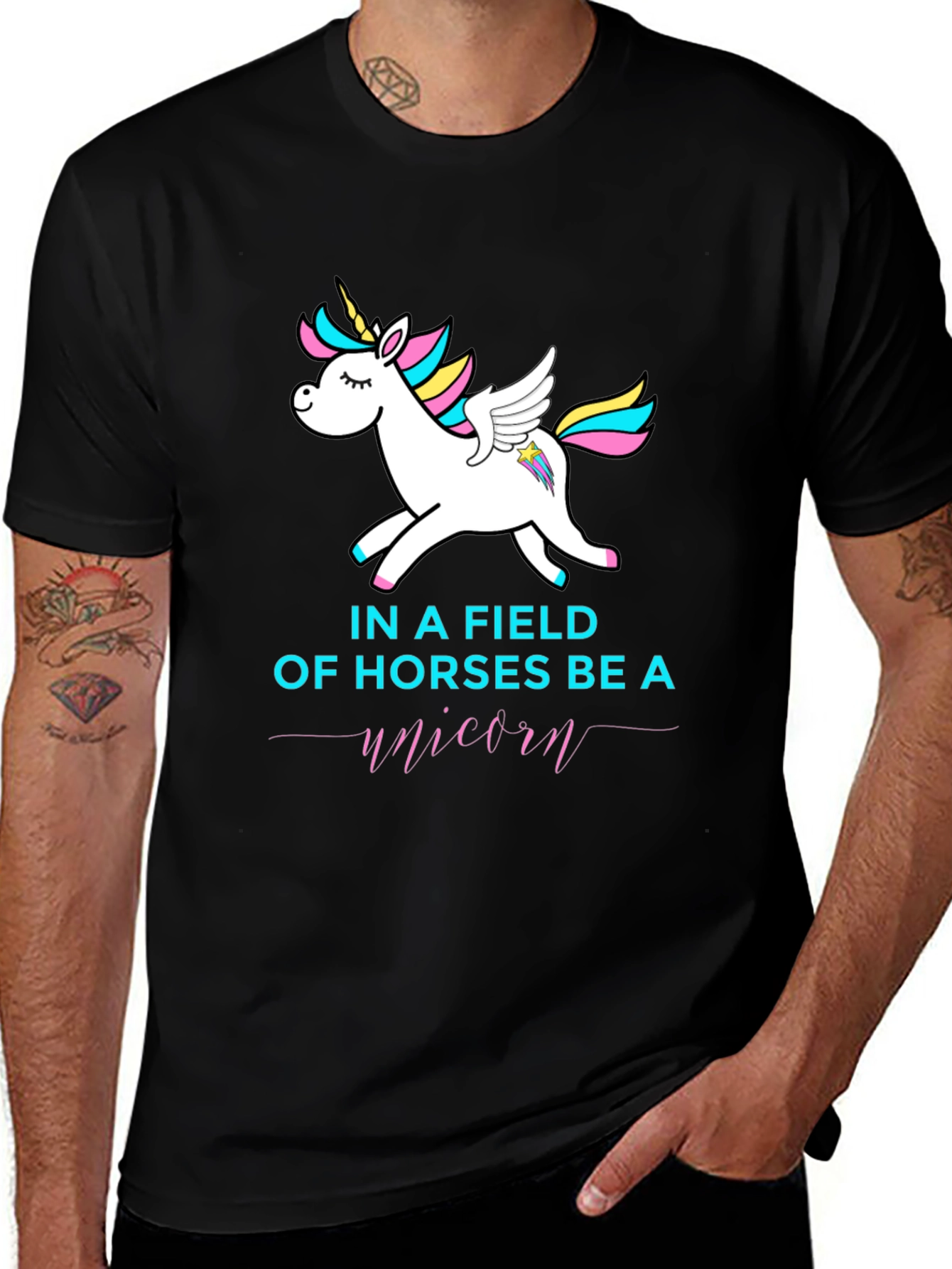 Variant 22 of Be A Unicorn Graphic T-Shirt