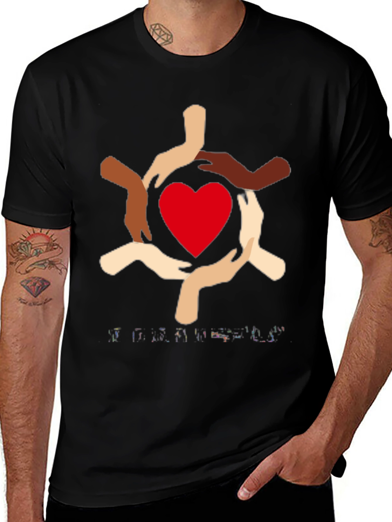 Unity Heart T-Shirt - Diversity & Inclusion Design