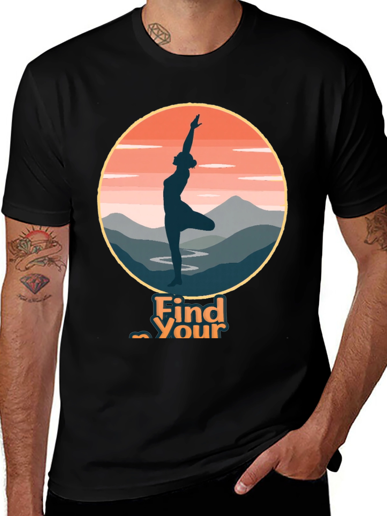 Variant 27 of Yoga Find Your Flow Graphic Tee