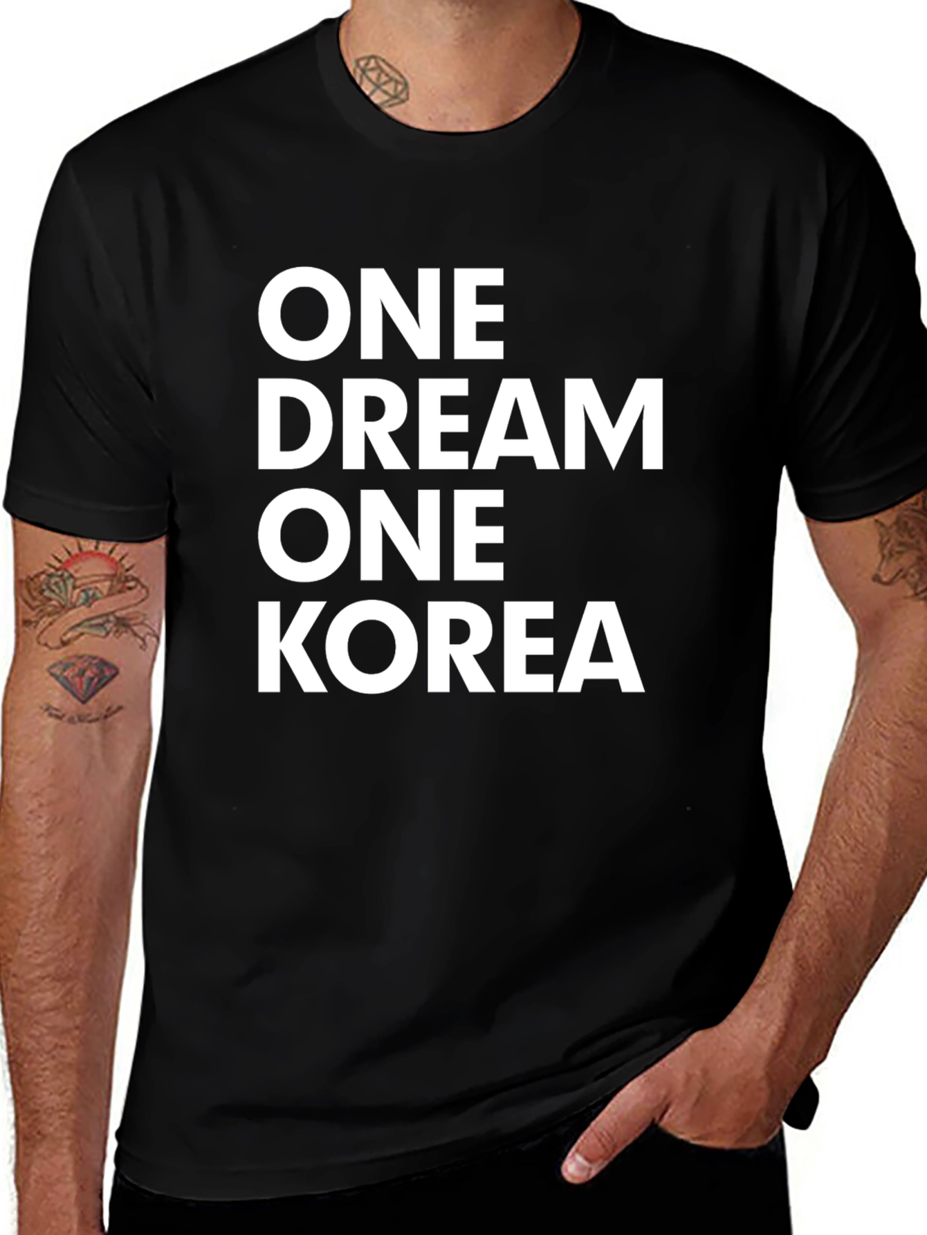 Variant 26 of One Dream One Korea Black Graphic Tee