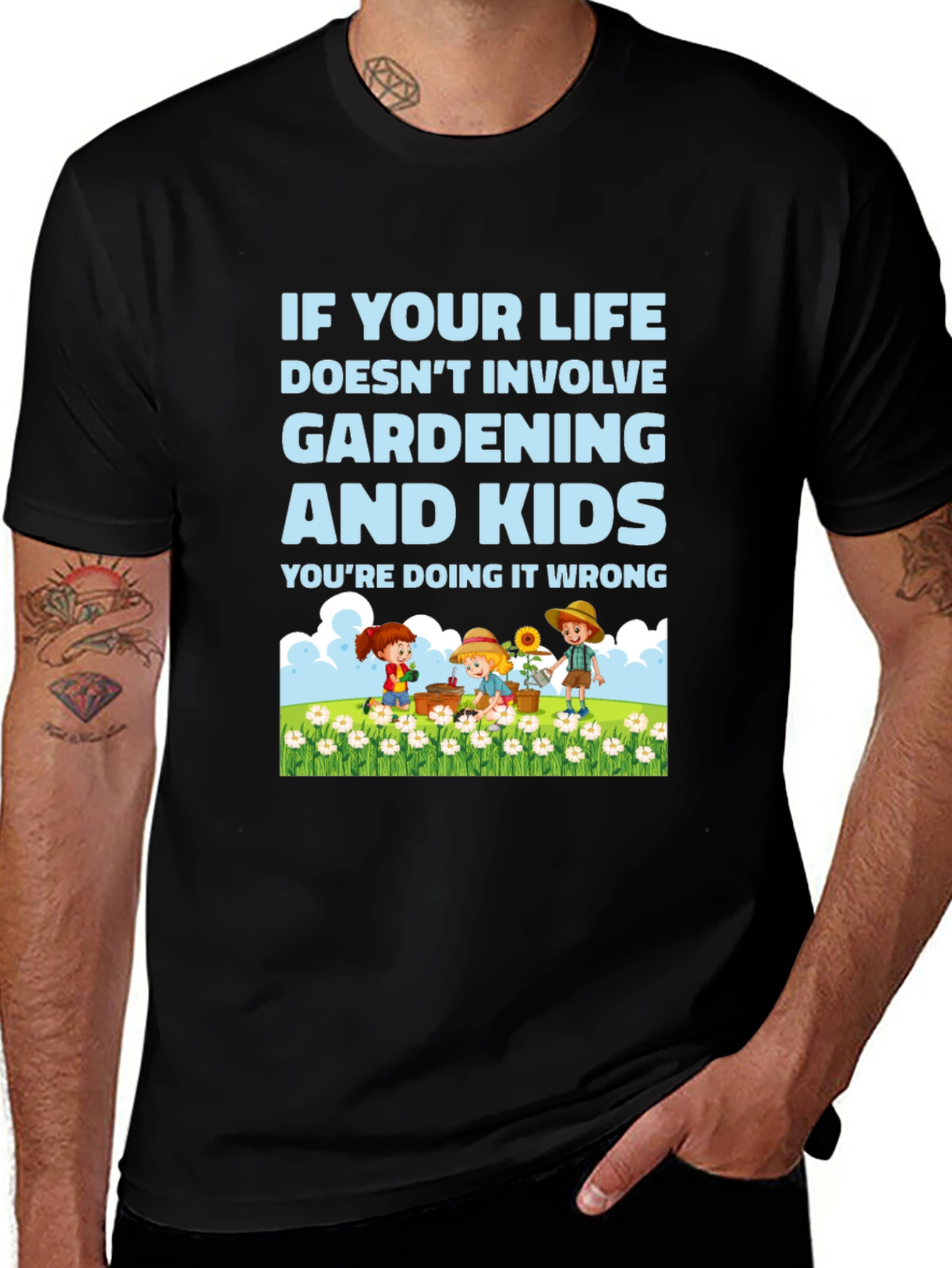 Variant 11 of Gardening and Kids T-Shirt