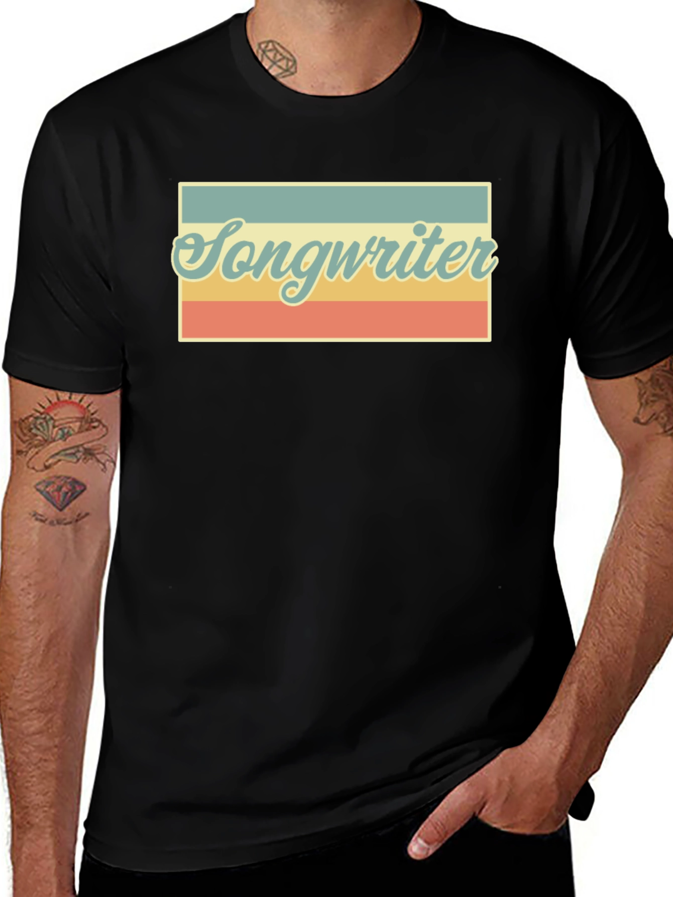 Variant 29 of Retro Songwriter T-Shirt - Vintage Style Music Tee