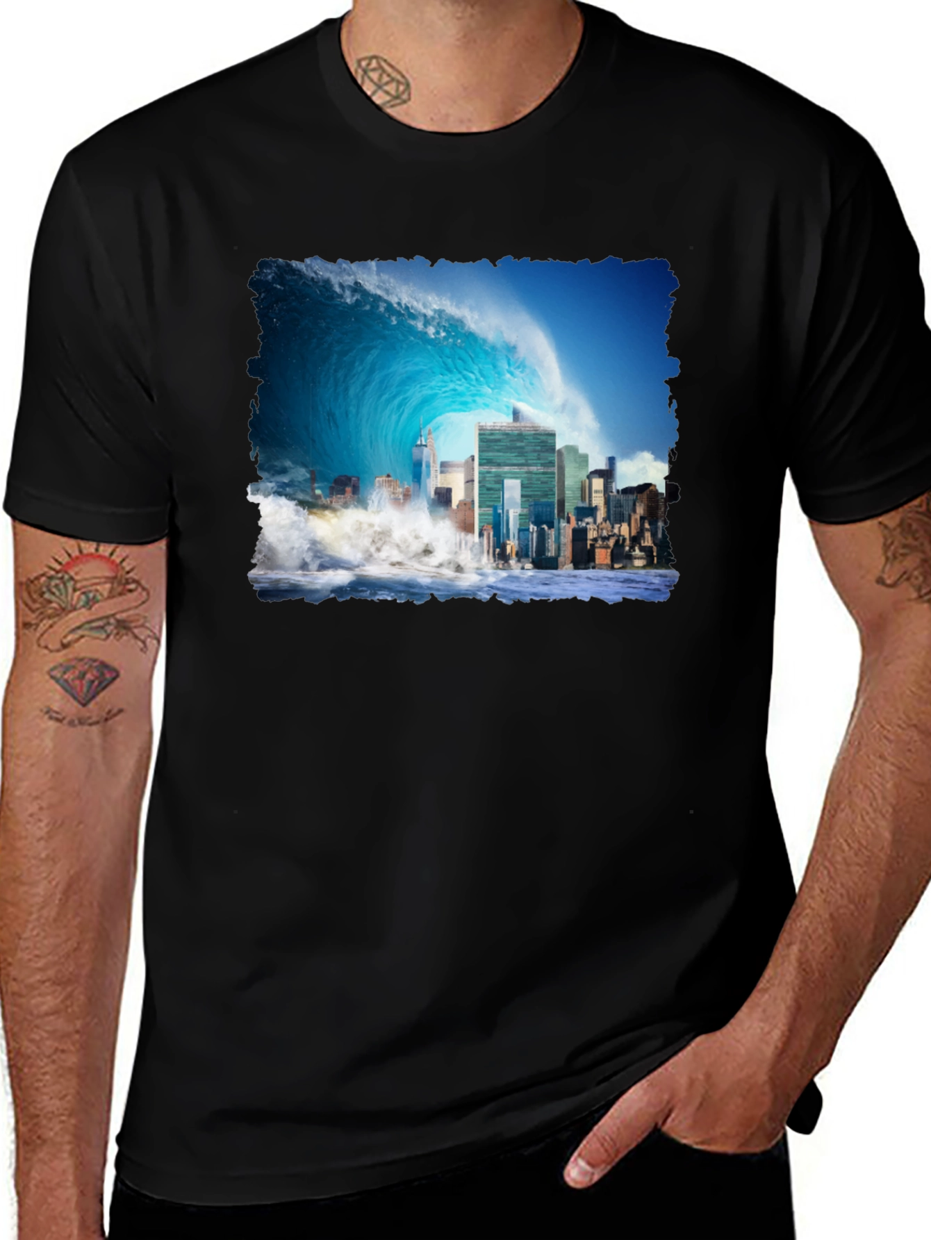 Variant 16 of Tsunami Cityscape Graphic Tee