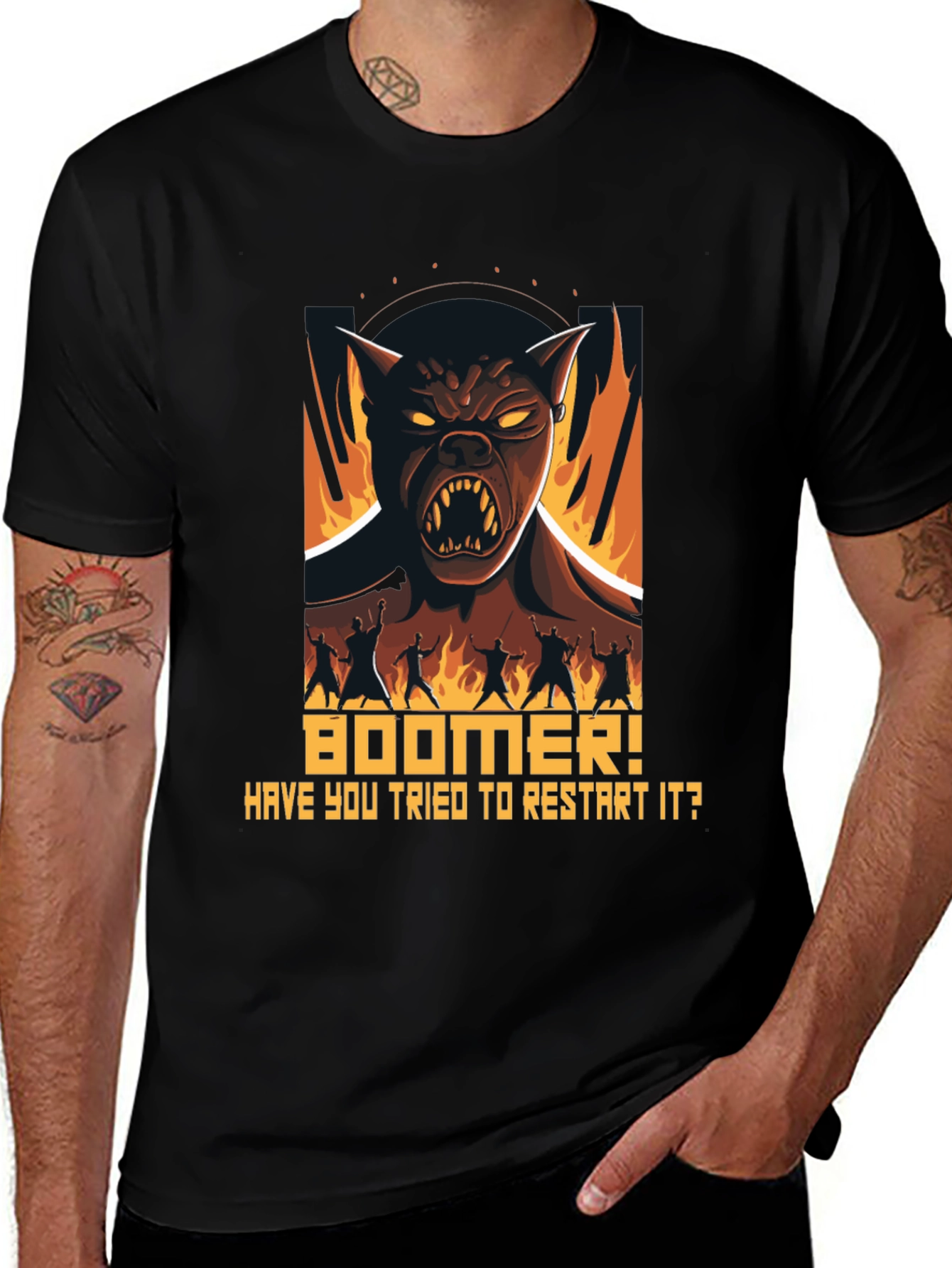 Variant 30 of Boomer Restart T-Shirt Funny Graphic Tee