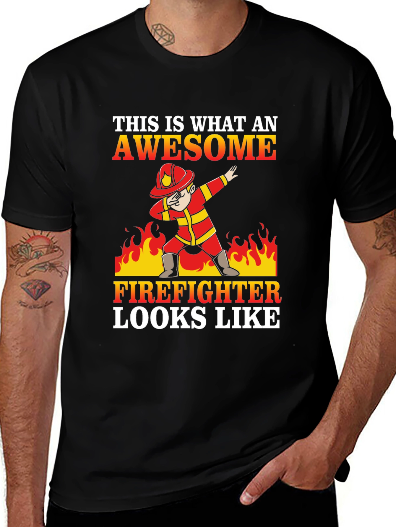 Variant 21 of Awesome Firefighter T-Shirt