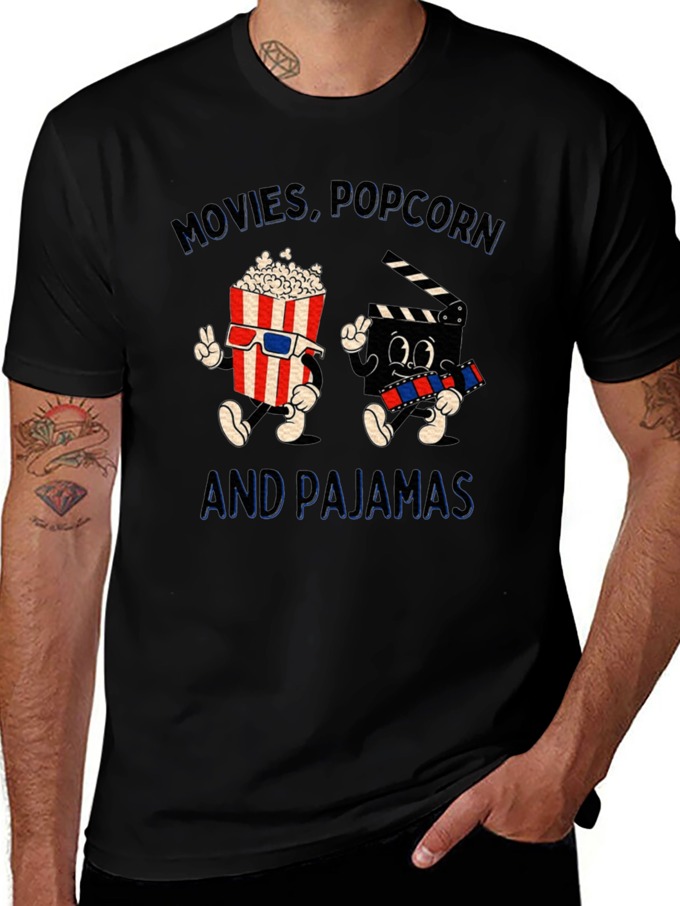 Variant 6 of Movies Popcorn & Pajamas T-Shirt