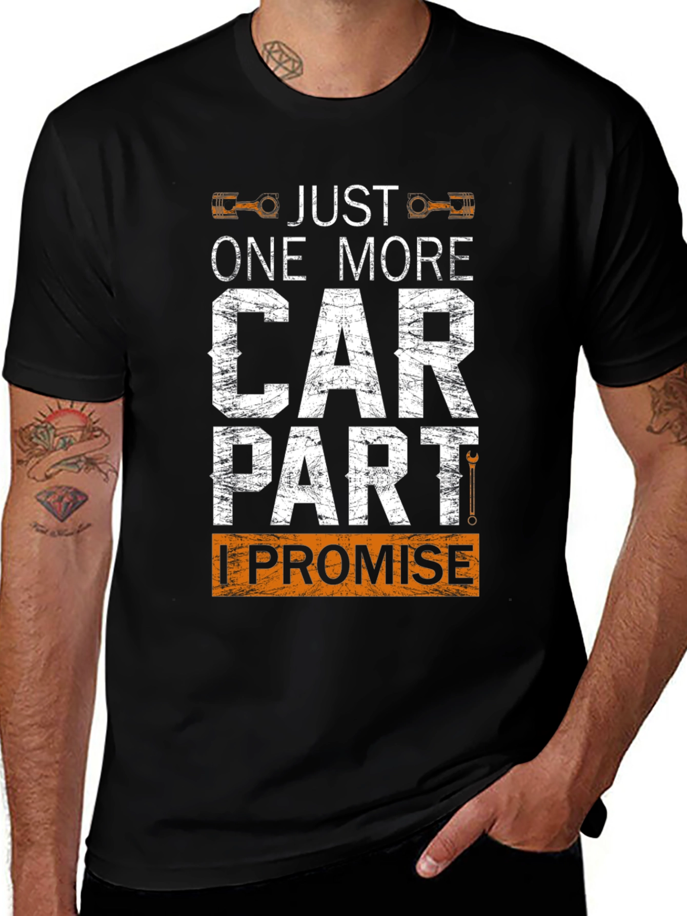Variant 3 of Just One More Car Part Graphic T-Shirt