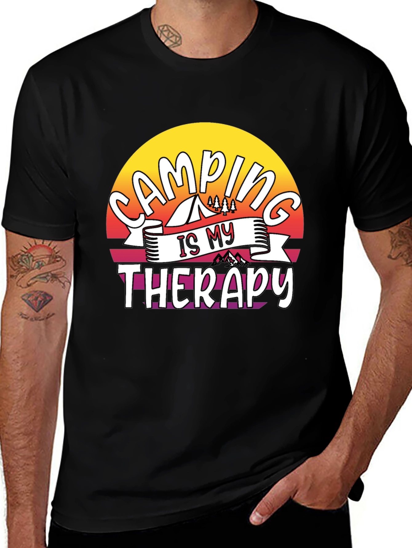 Variant 29 of Camping is My Therapy Graphic Tee
