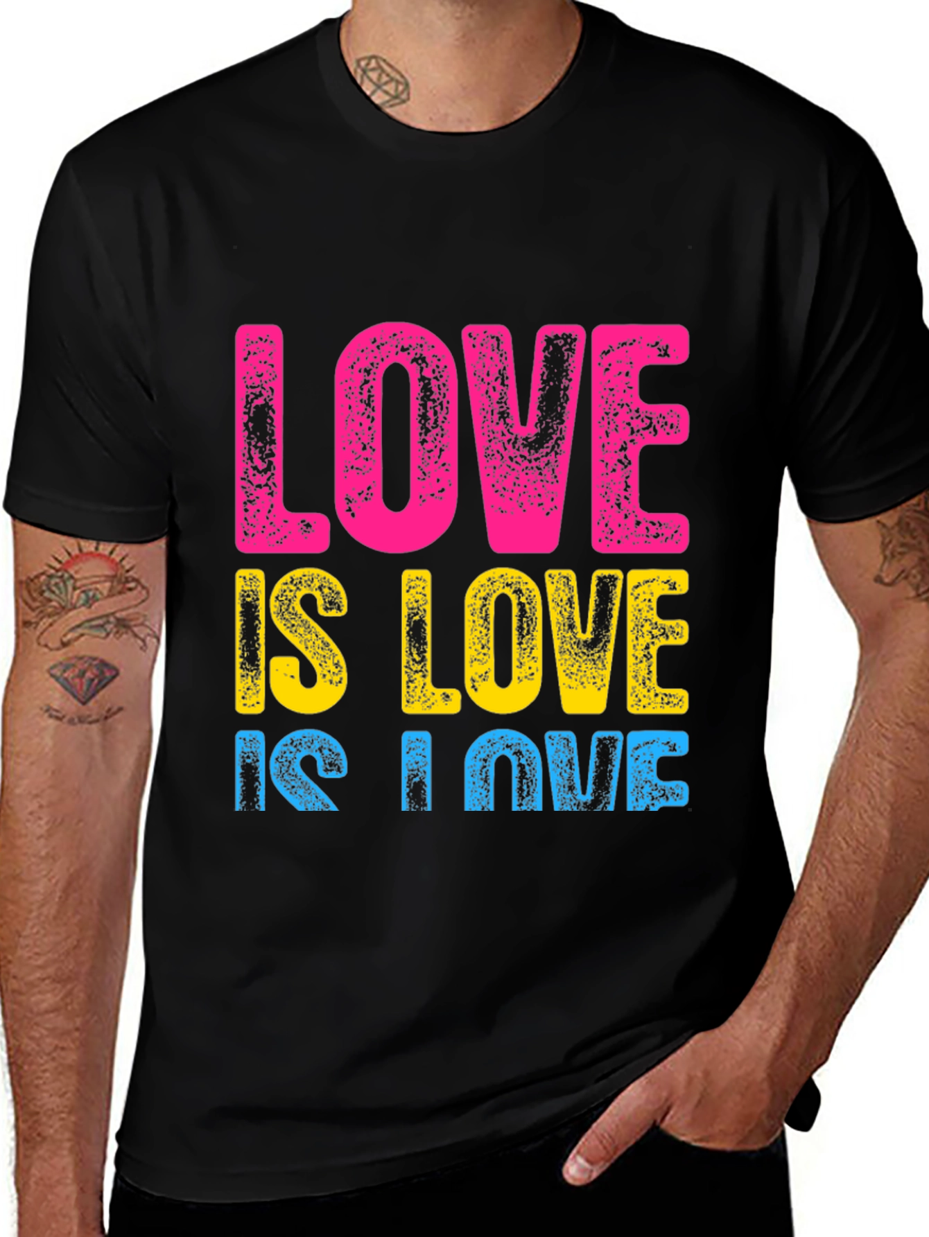 Love is Love Graphic T-Shirt - Pride, LGBTQ+, Equality