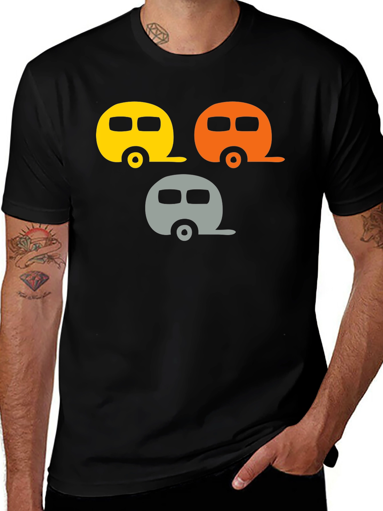 Variant 5 of Retro Camper T-Shirt - Novelty RV Camping Tee