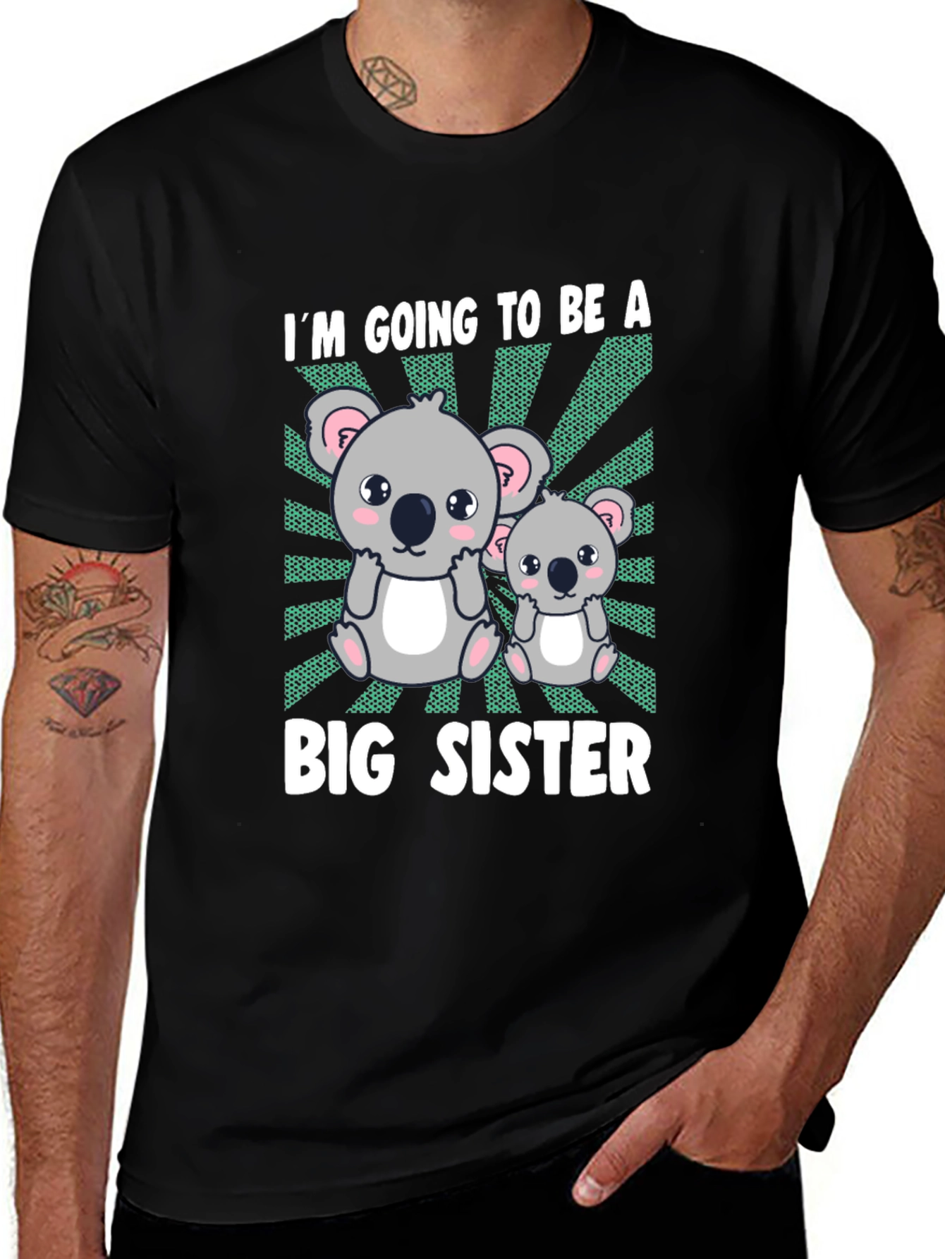 Big Sister Koala Bear Pregnancy Announcement T-Shirt