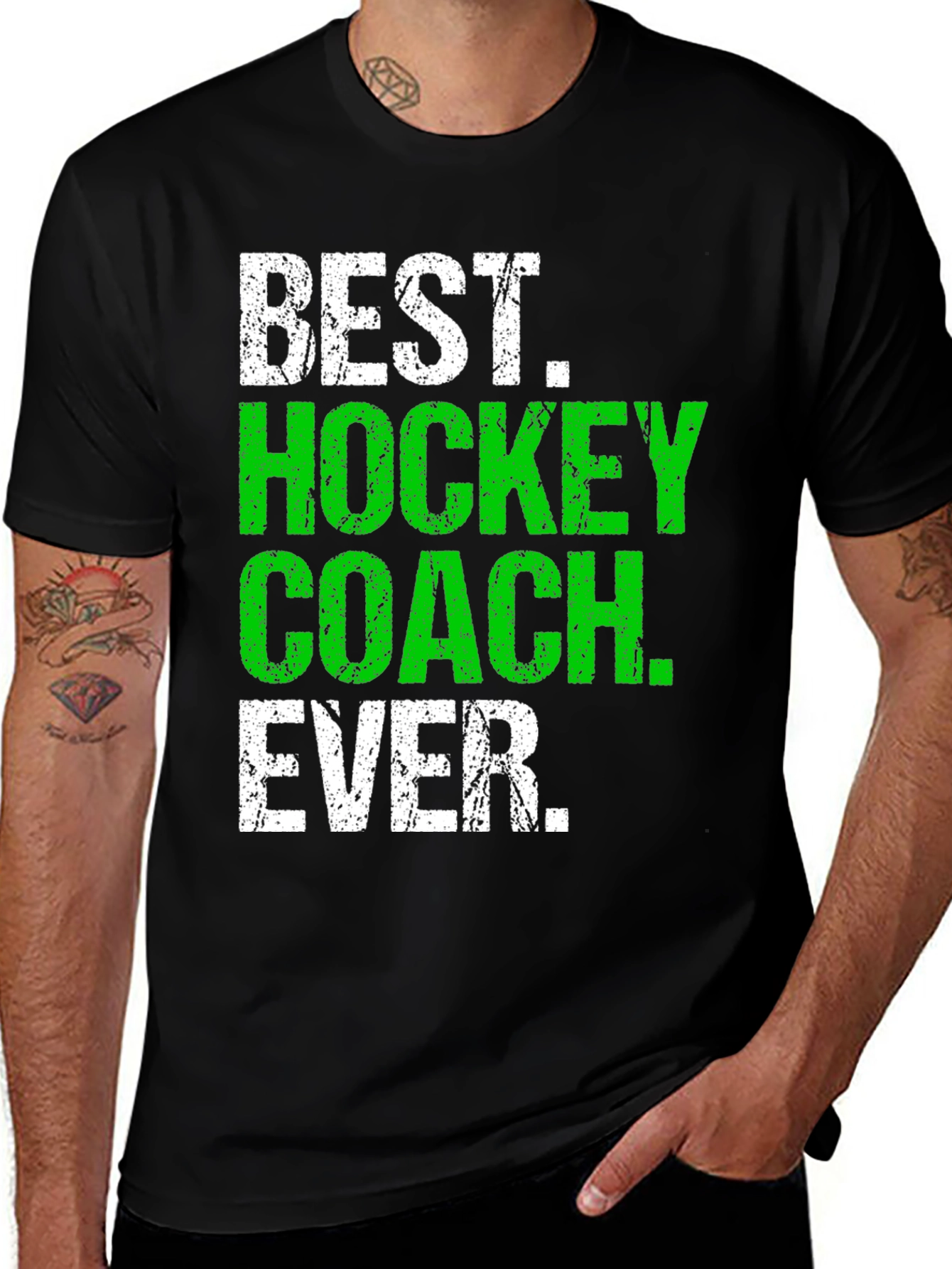 Variant 14 of Best Hockey Coach Ever Graphic Tee
