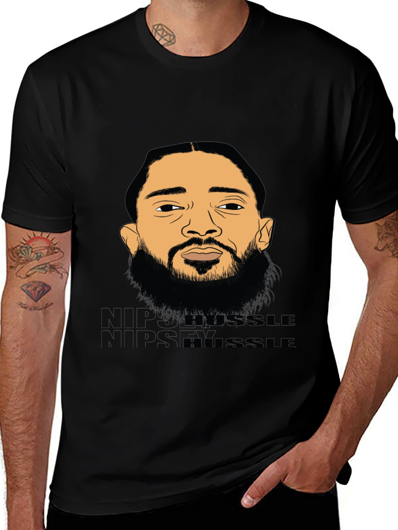 Nipsey Hussle Graphic Print T-Shirt