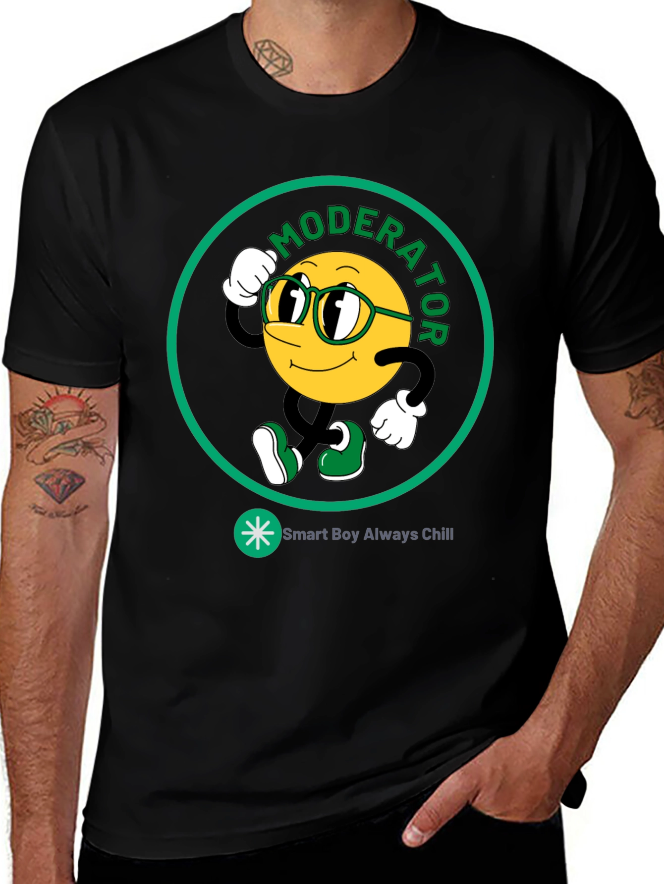 Variant 22 of Moderator Smart Boy Always Chill Graphic T-Shirt