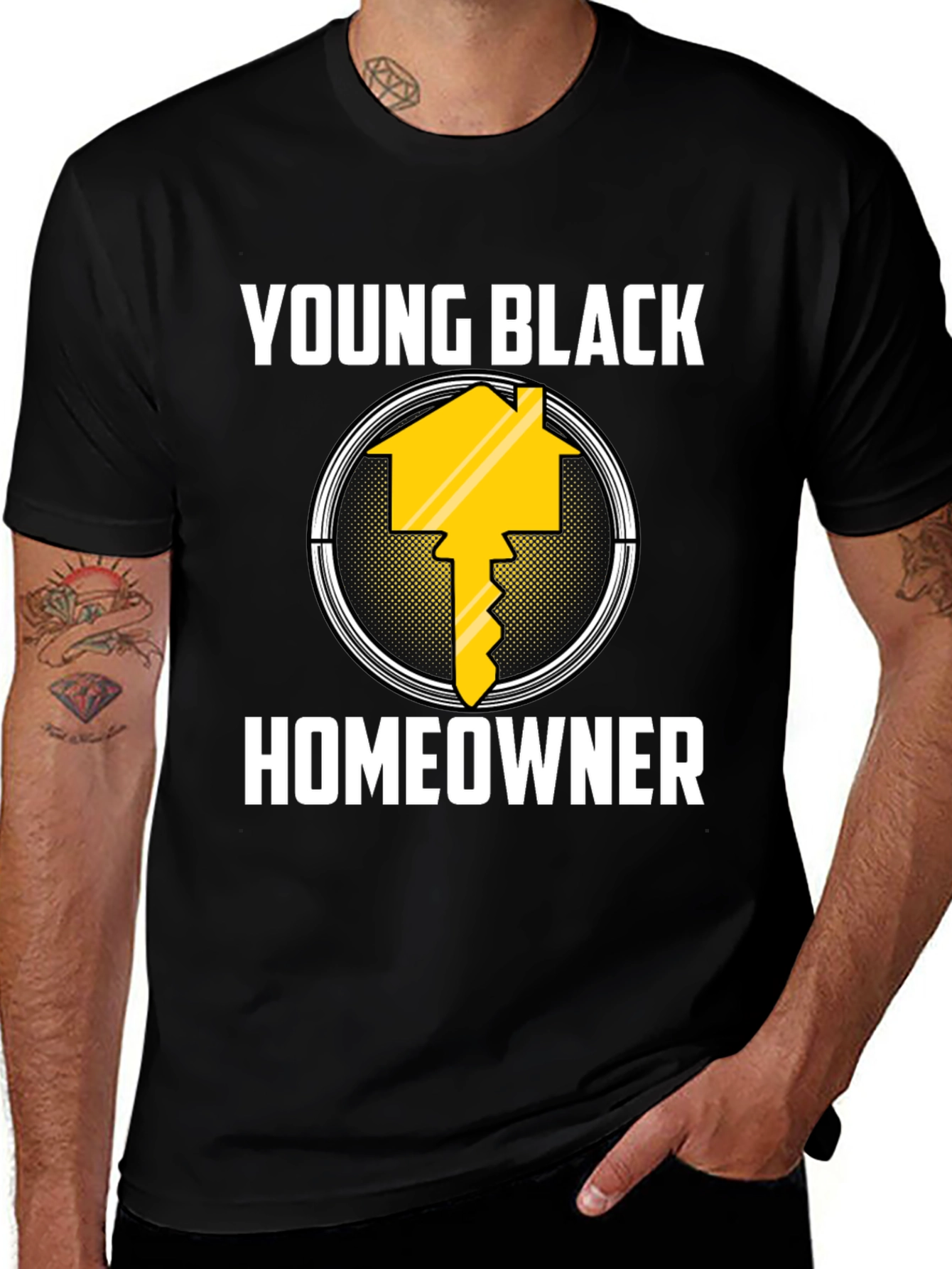 Variant 3 of Young Black Homeowner T-Shirt