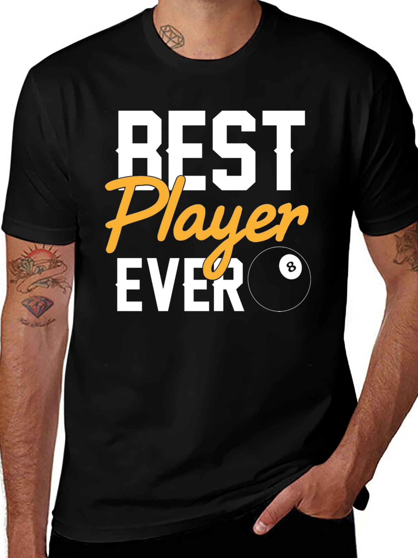 Variant 22 of Best Player Ever Billiards T-Shirt