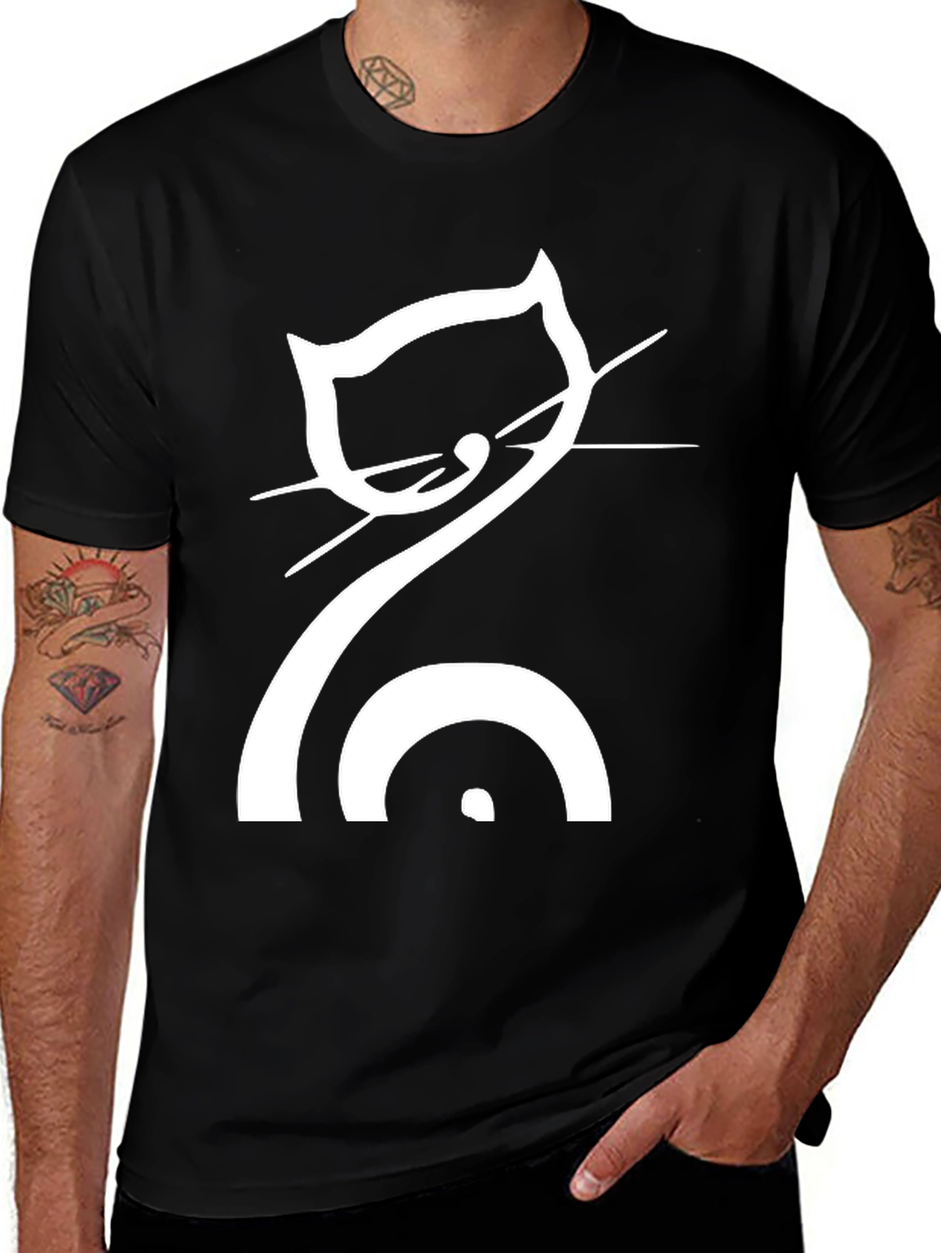 Variant 28 of Cool Cat Graphic T-Shirt