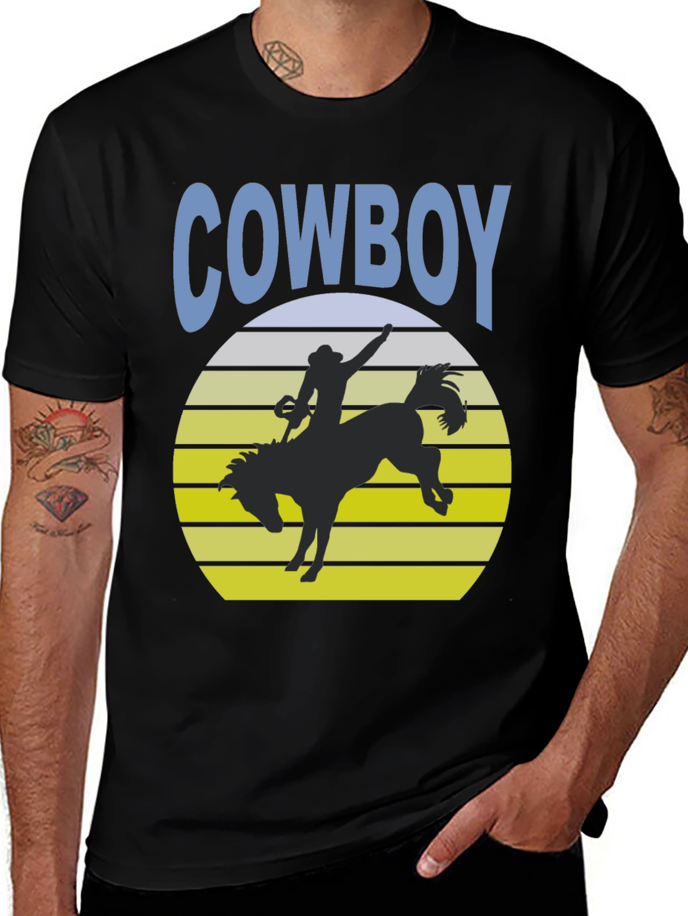 Vintage Cowboy Sunset T-Shirt