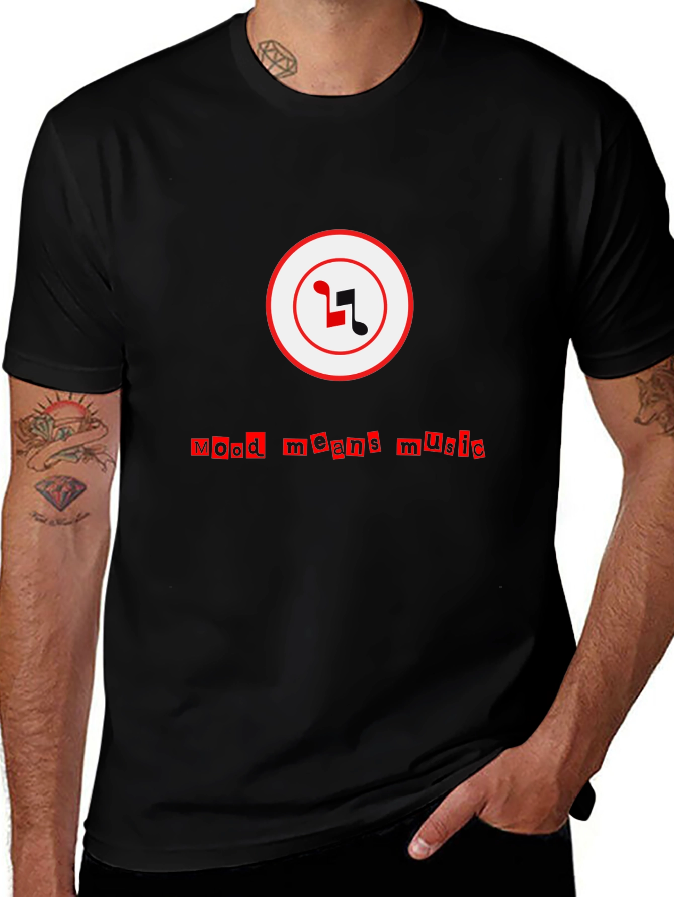 Black Mood Means Music Graphic Tee main image