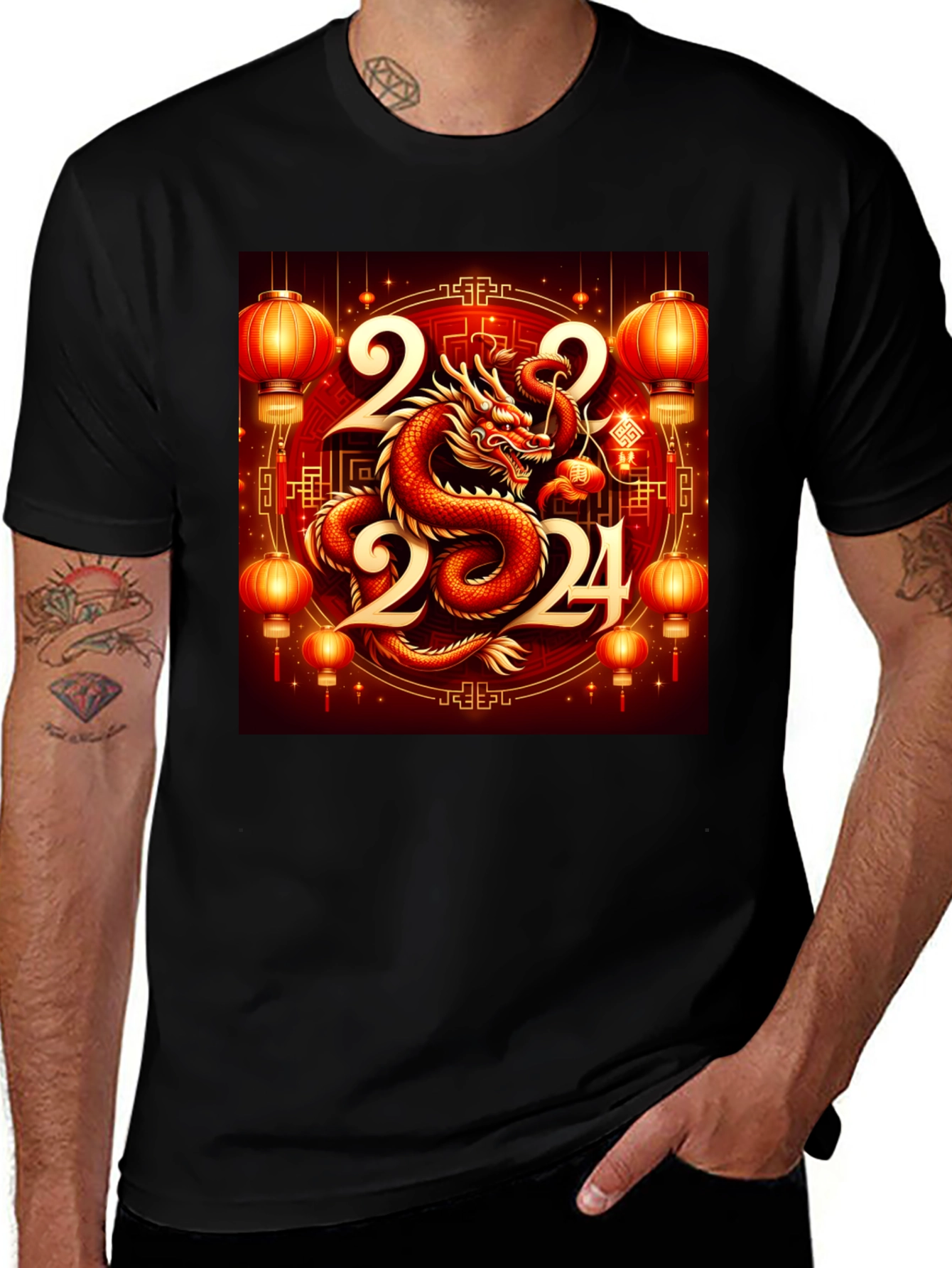 Chinese New Year Dragon 2024 Graphic Tee