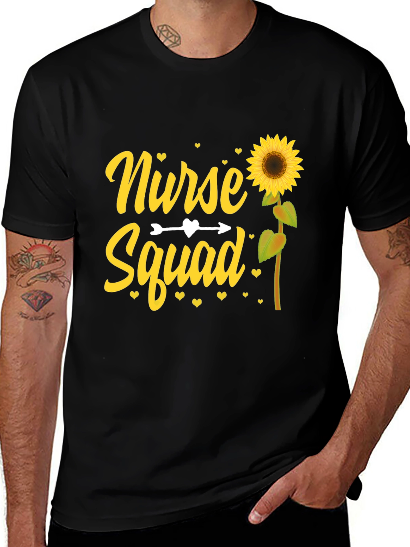 Variant 7 of Nurse Squad Sunflower Tee