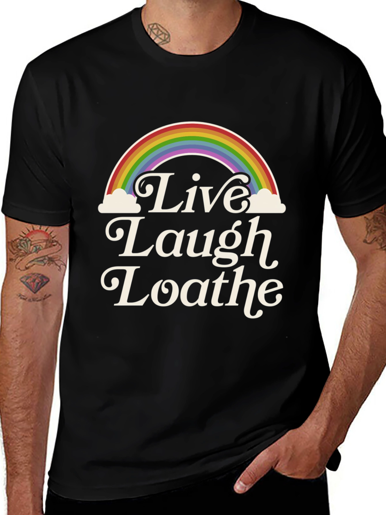 Variant 23 of Live Laugh Loathe T-Shirt | Graphic Tee