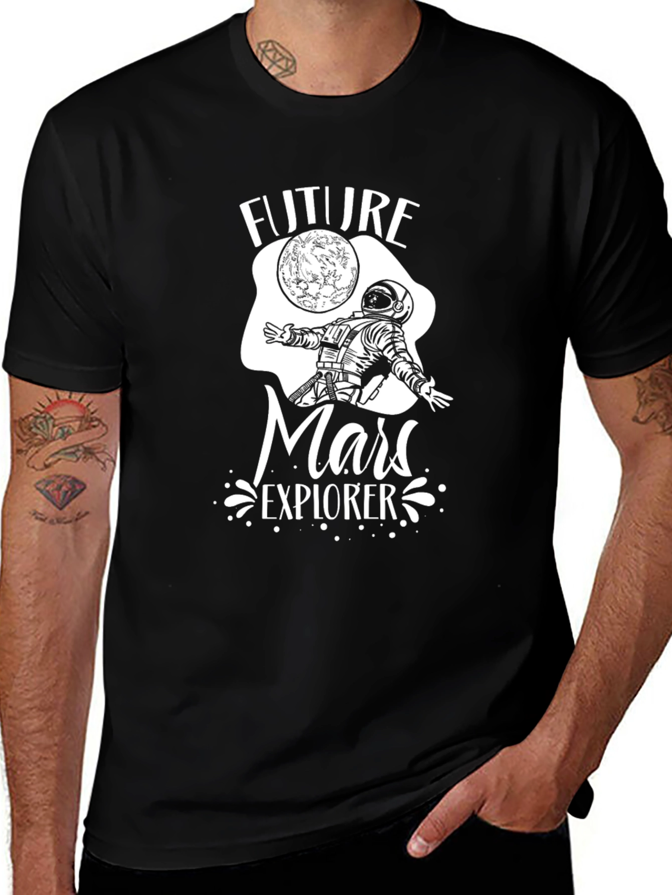Variant 16 of Future Mars Explorer Black T-Shirt