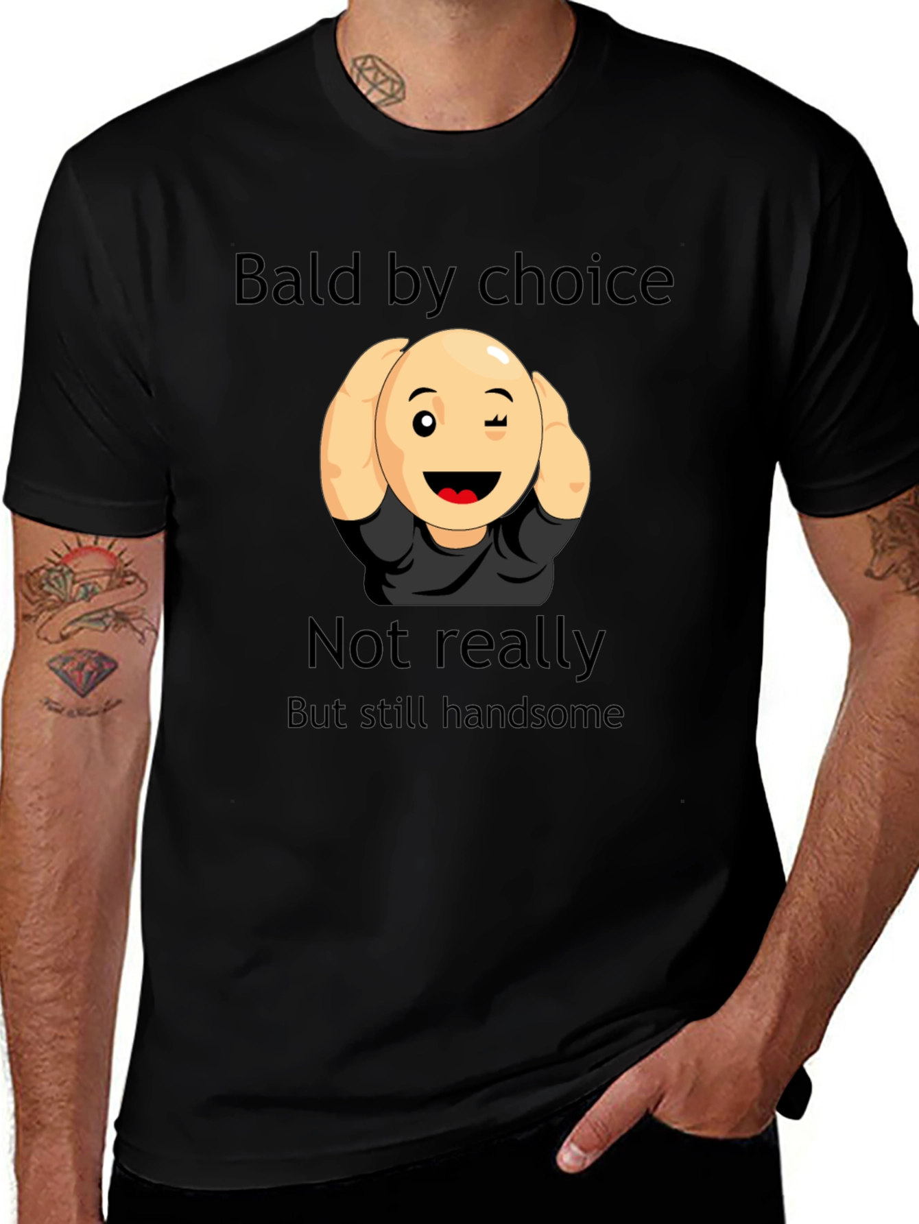Variant 4 of Bald by Choice T-Shirt - Humorous Graphic Tee