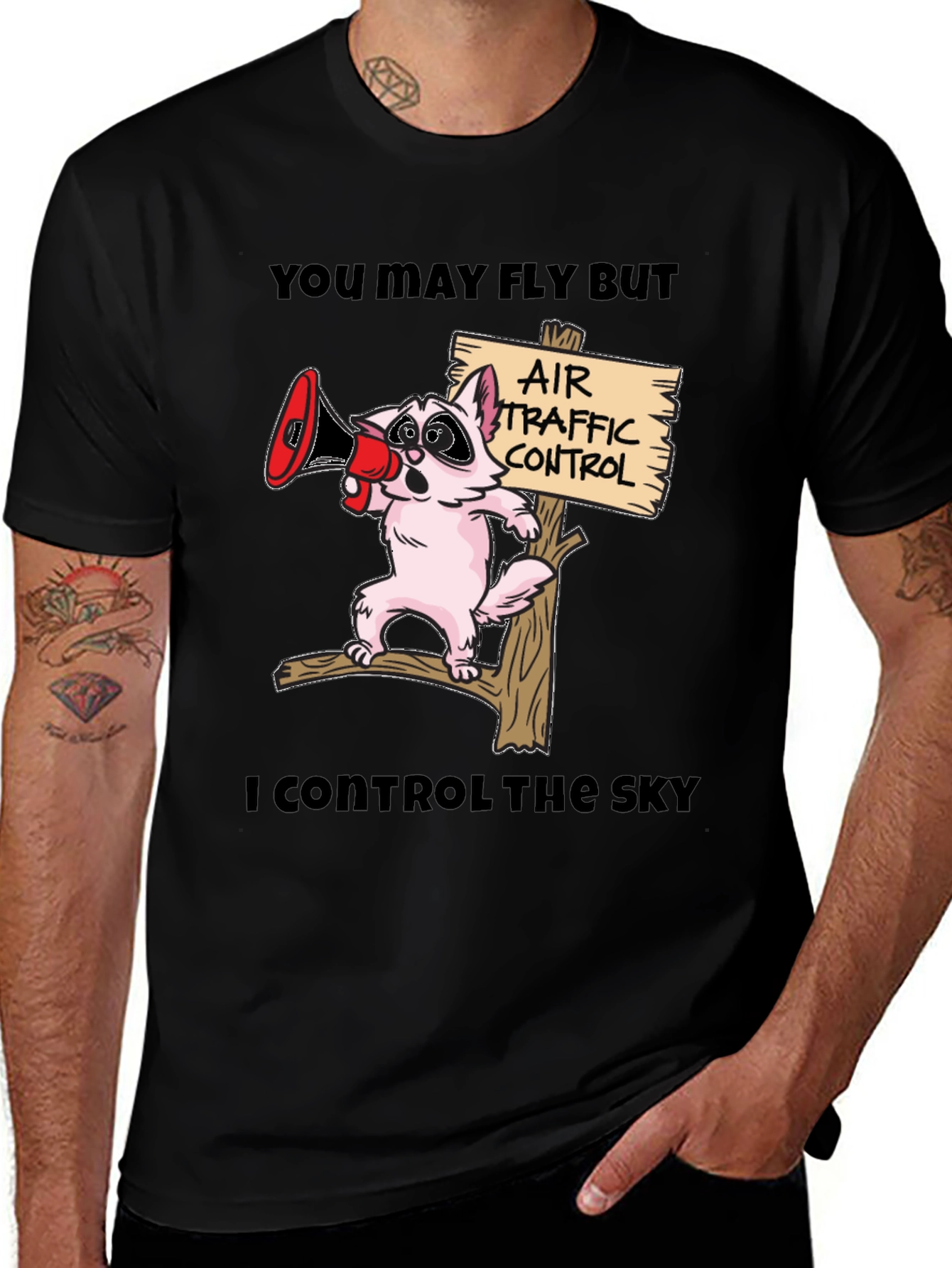 Variant 9 of Air Traffic Controller Cartoon T-Shirt