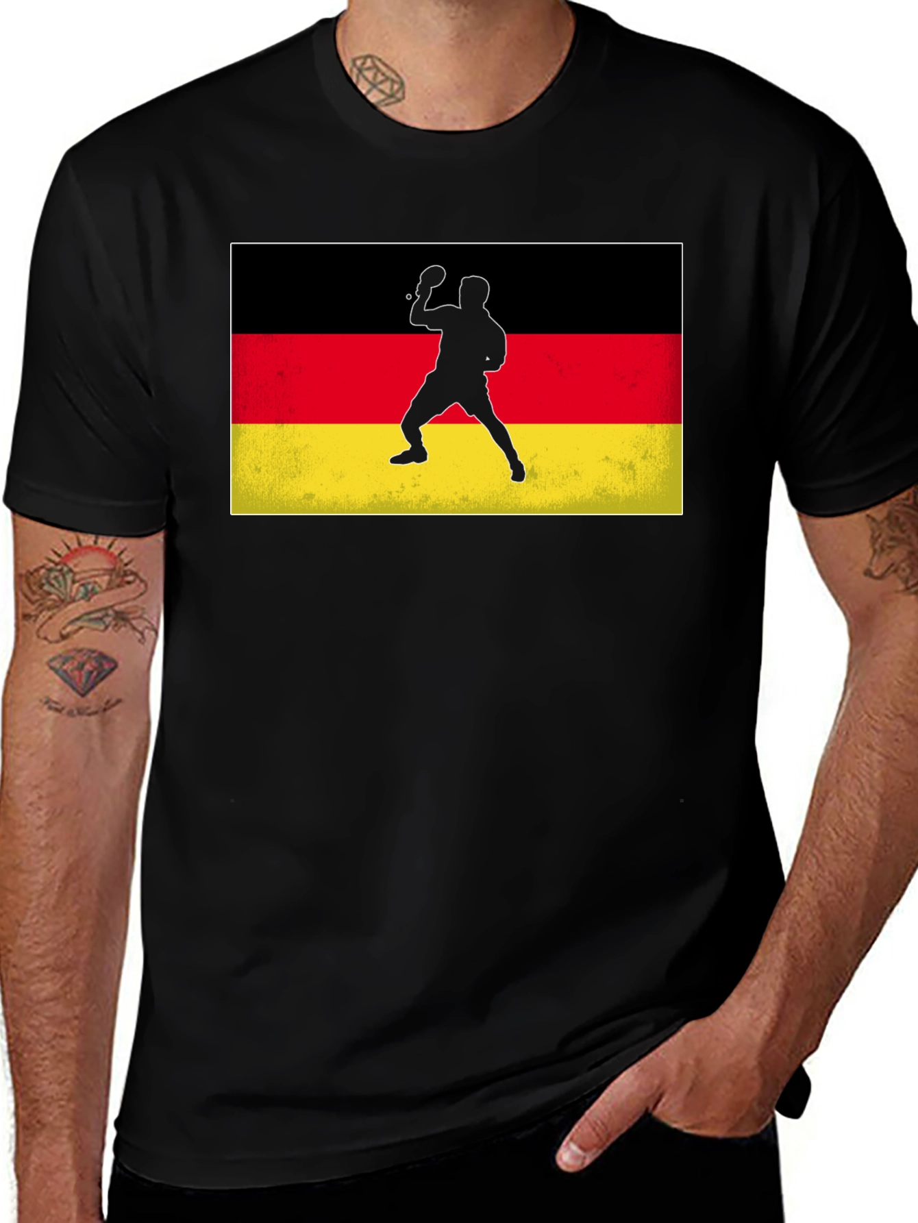 Germany Flag Table Tennis T-Shirt