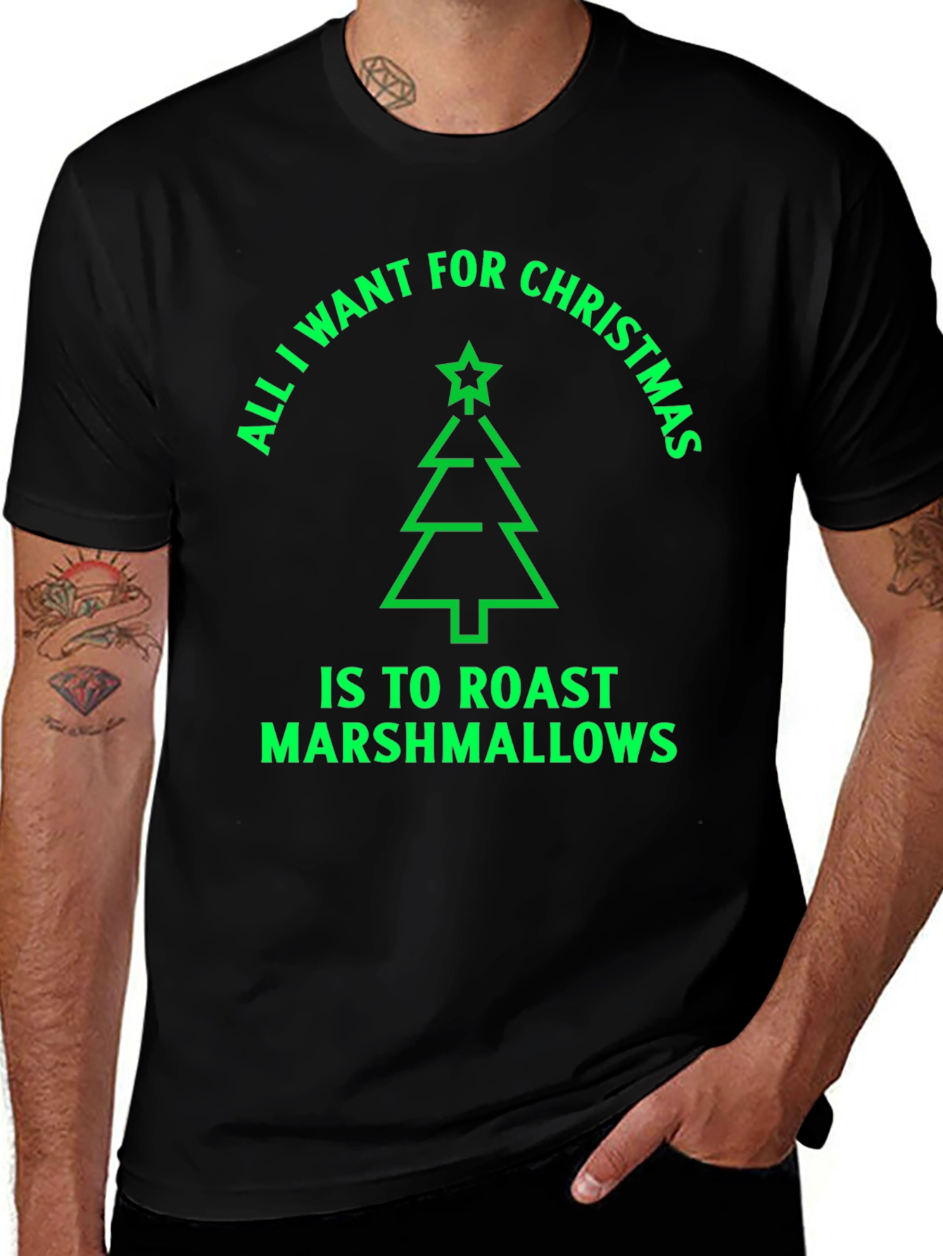 Christmas Marshmallow Roast T-Shirt