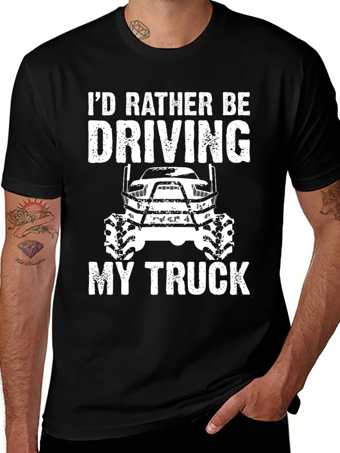 Variant 15 of I'd Rather Be Driving My Truck T-Shirt