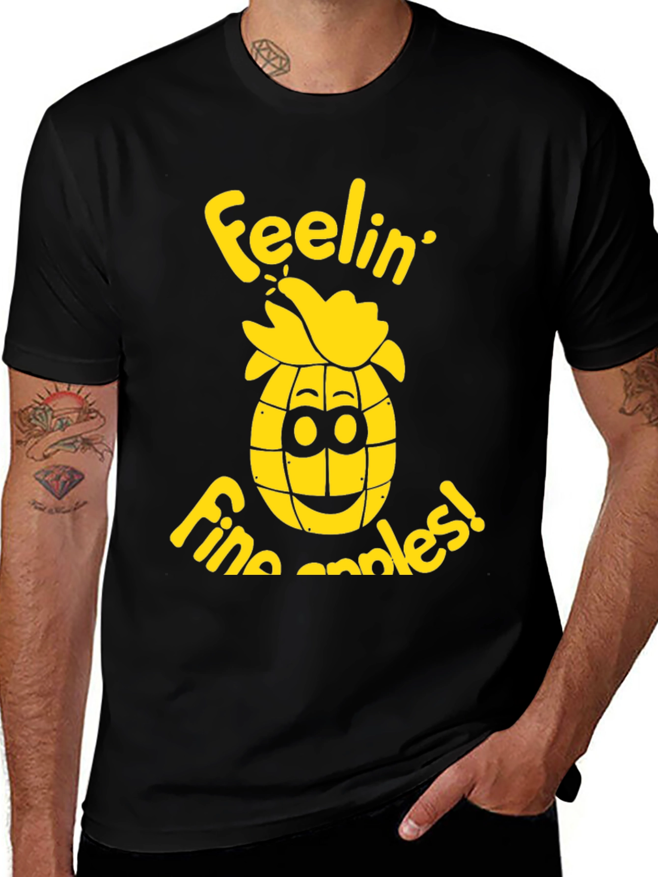 Variant 16 of Feelin' Fine-apples! Novelty Pineapple T-Shirt
