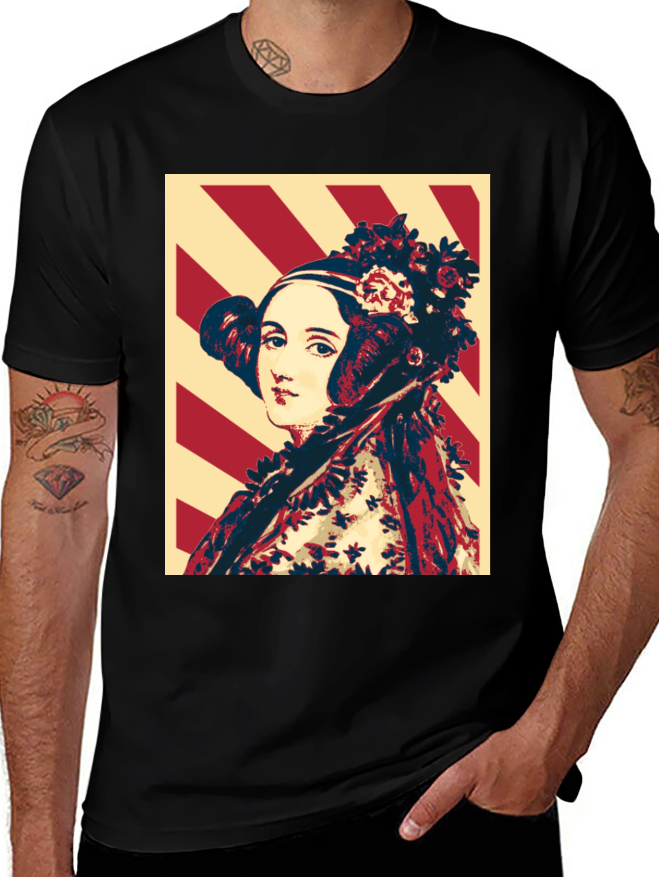 Ada Lovelace Portrait T-Shirt - Algorithm Design