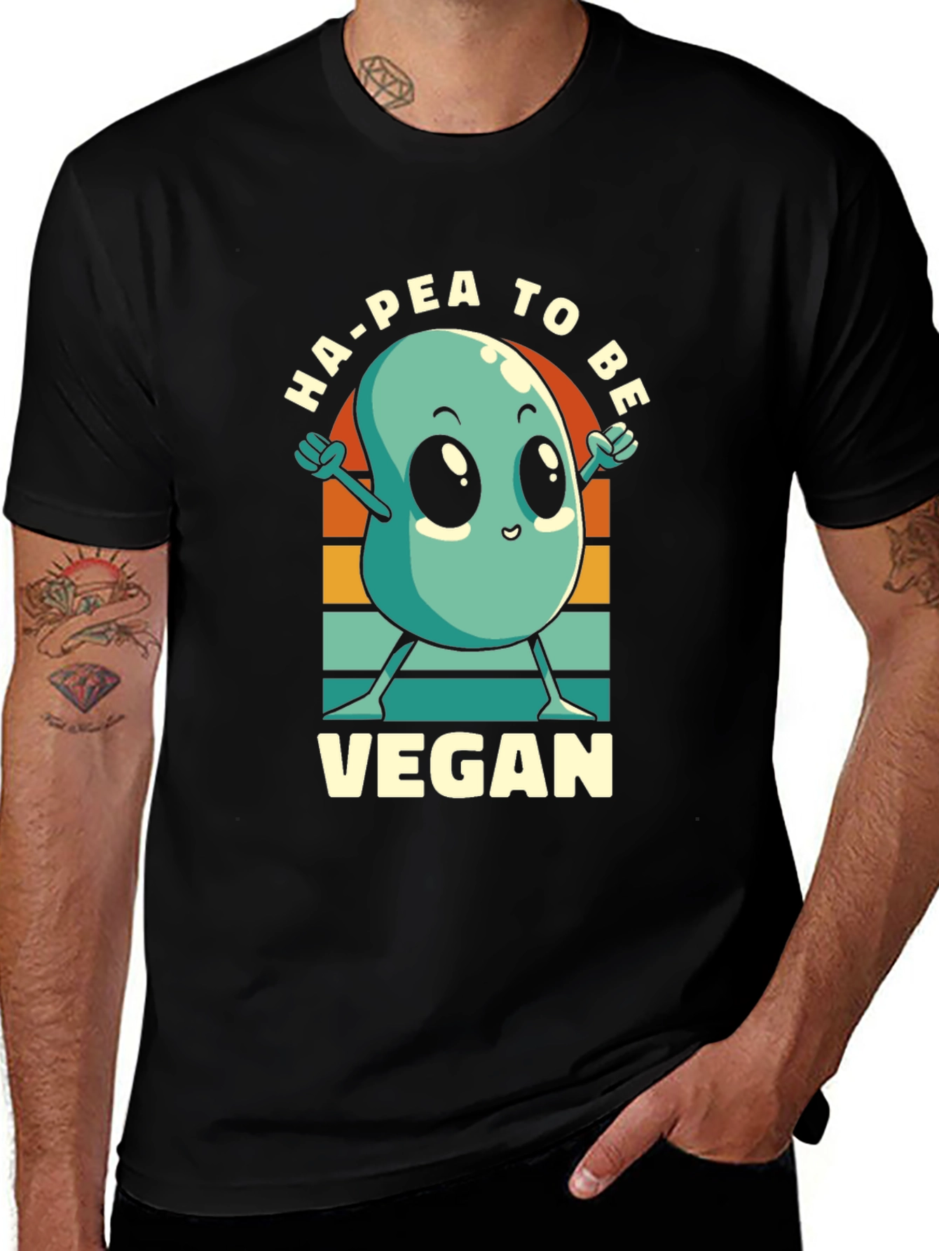 Variant 8 of Ha-Pea To Be Vegan T-Shirt