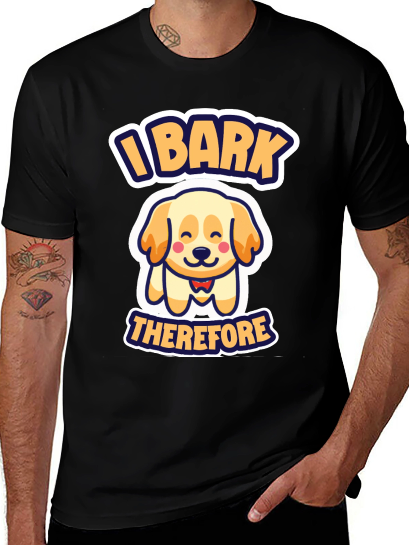 Variant 11 of I Bark Therefore I Am Dog T-Shirt