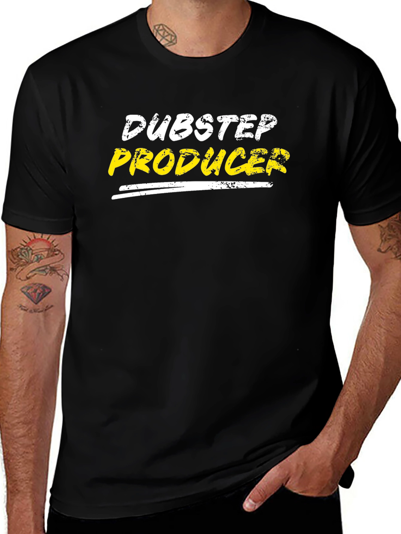 Variant 19 of Dubstep Producer T-Shirt - Black Graphic Tee