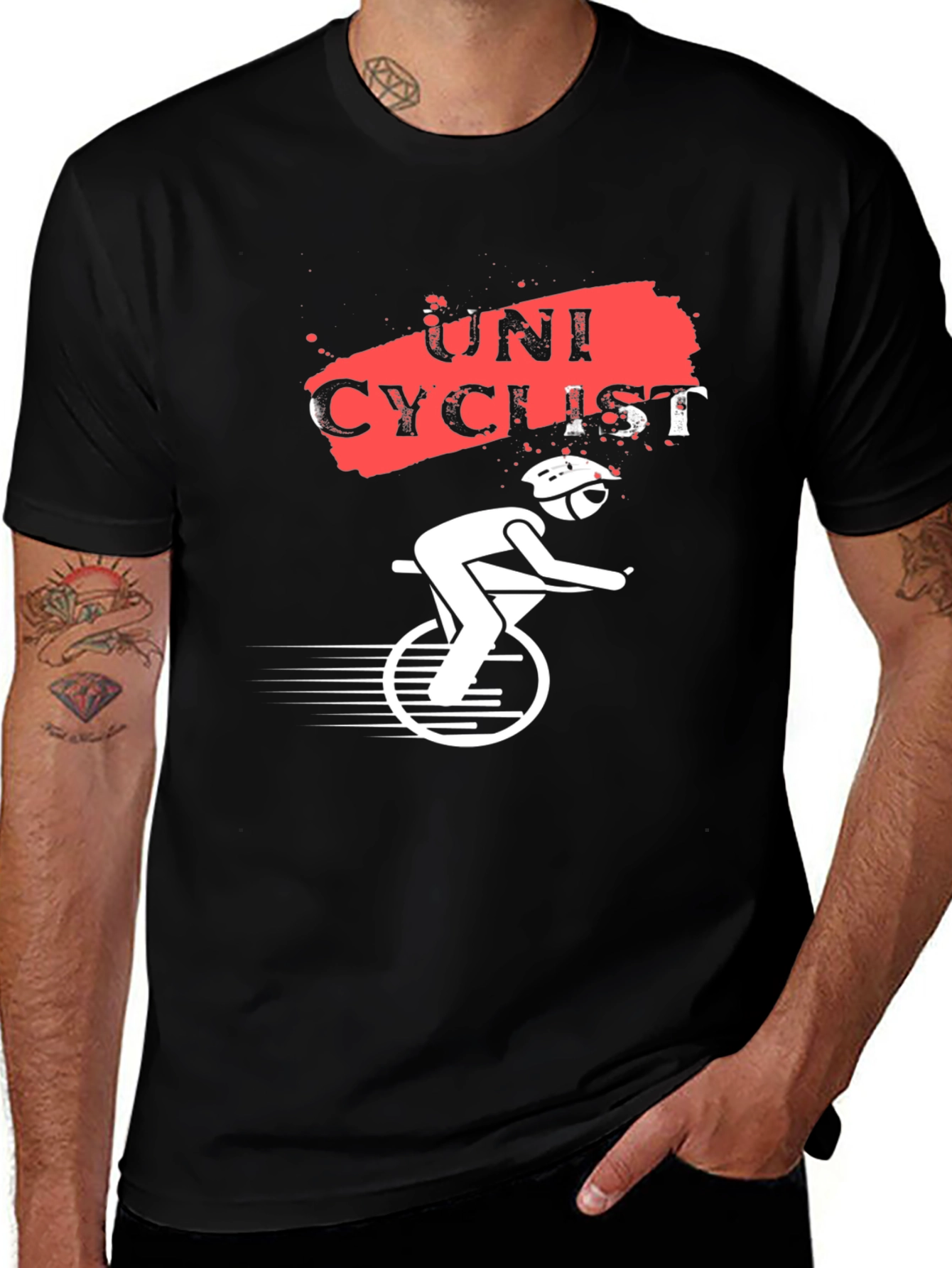 Unicyclist Graphic Tee - Cool & Unique Design
