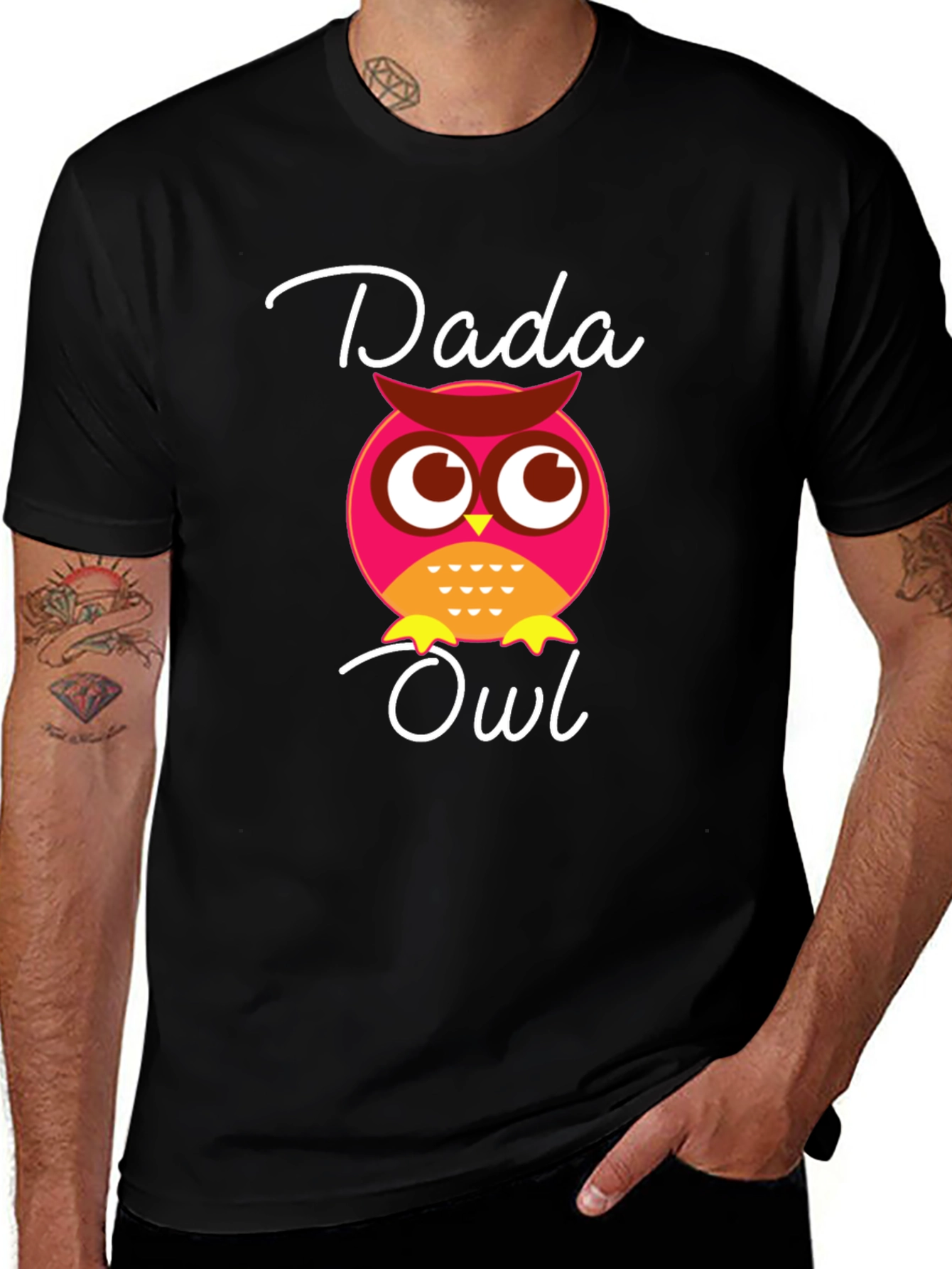 Variant 25 of Dada Owl T-Shirt - Adorable Graphic Tee for Dads