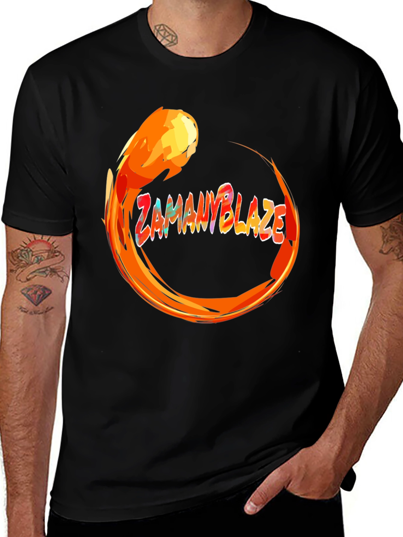 Variant 3 of ZamanYBlaze Graphic Tee - Bold Design, Classic Comfort