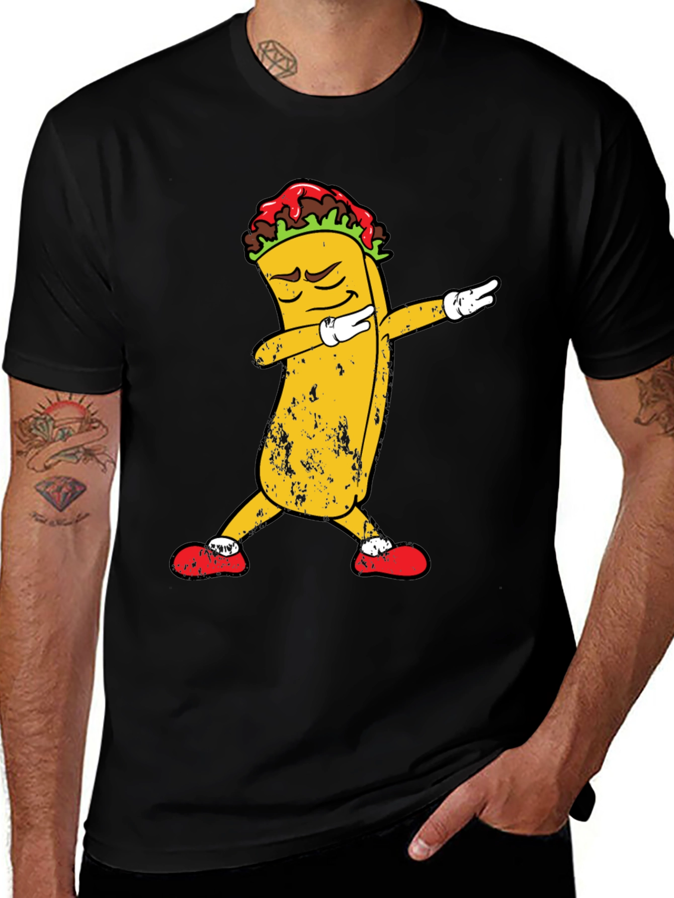 Variant 11 of Dabbing Taco Graphic Tee - Cool & Fun T-Shirt