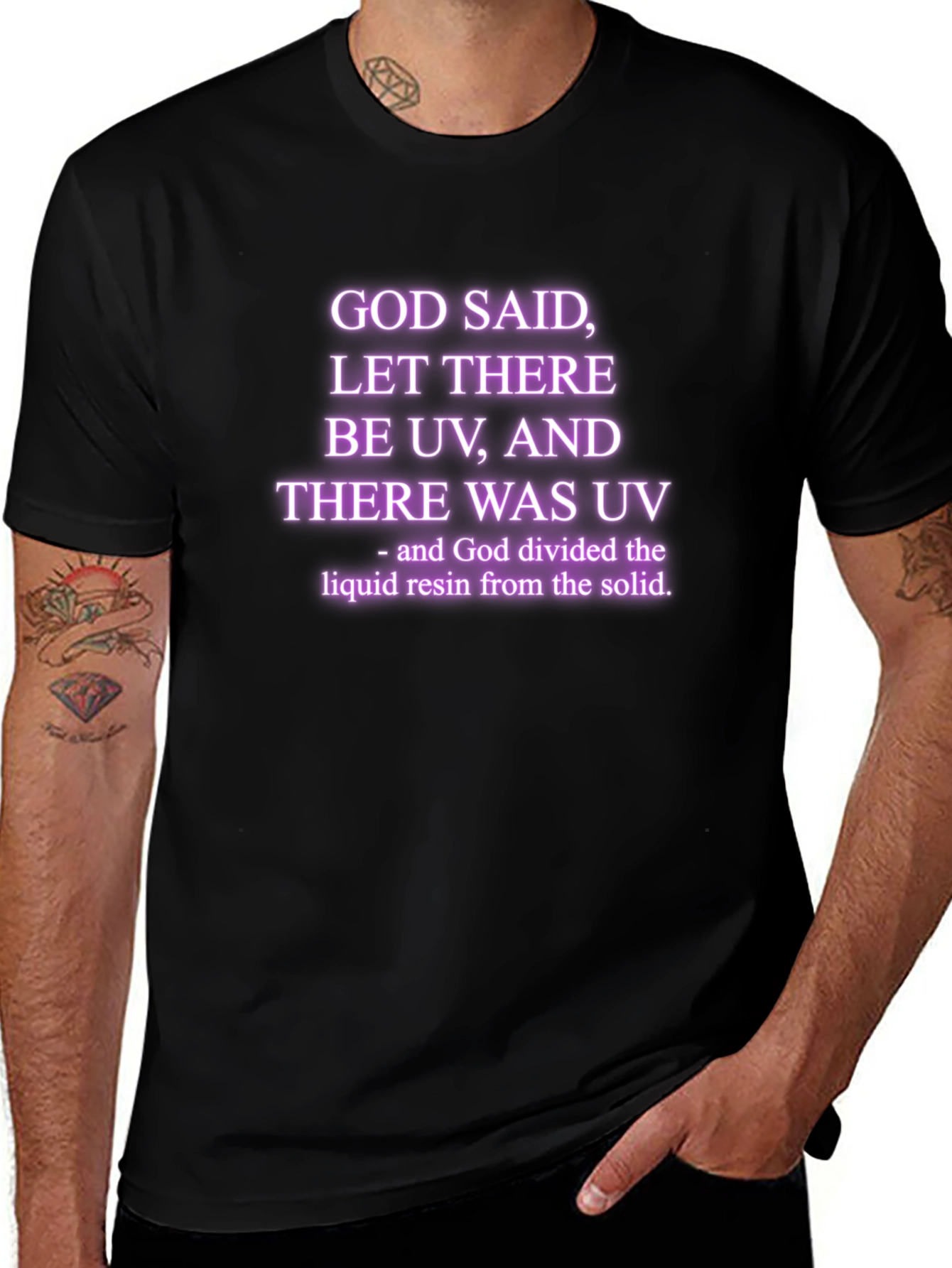 God Said Let There Be UV T-Shirt