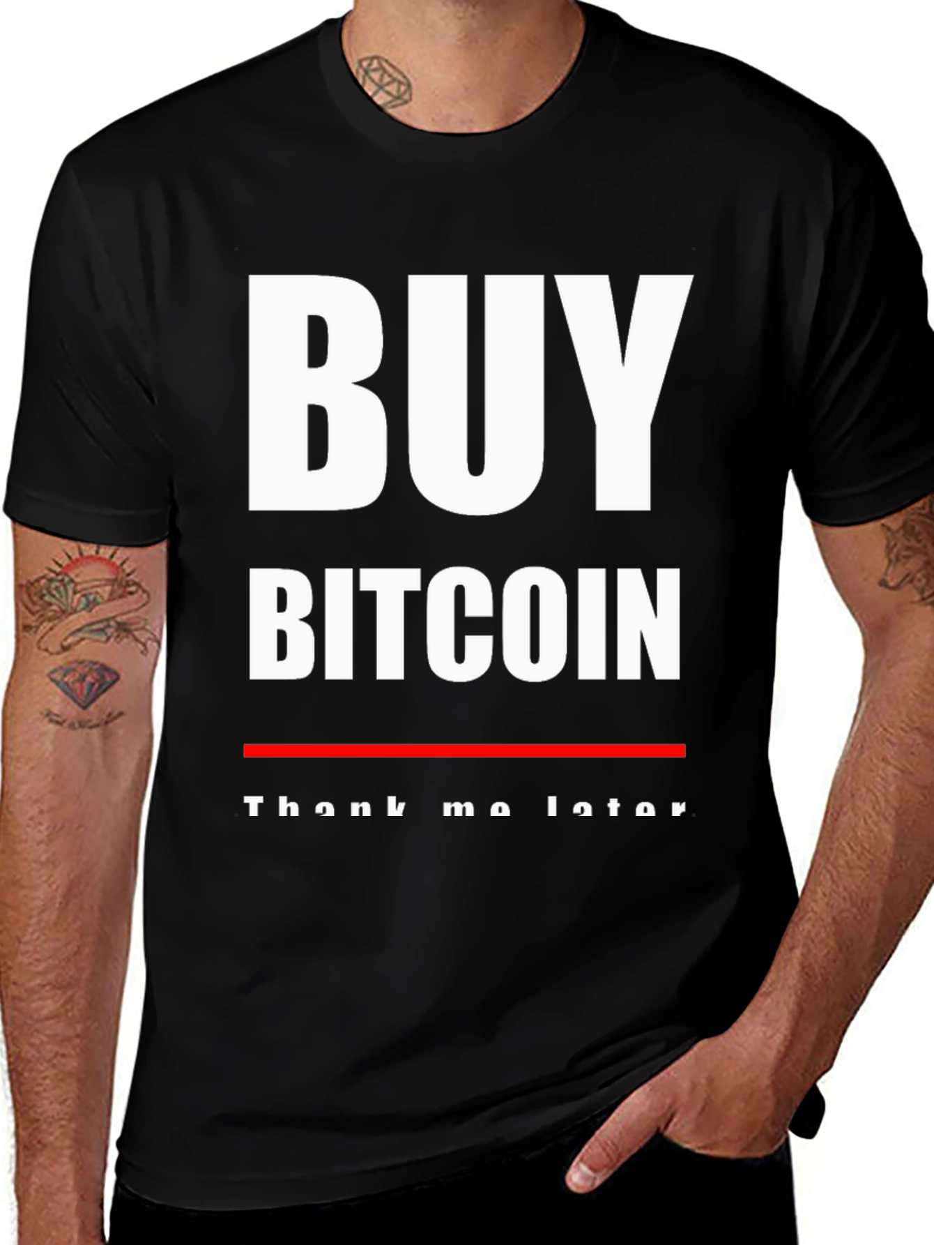 Variant 20 of Buy Bitcoin T-Shirt - Thank Me Later Crypto Tee
