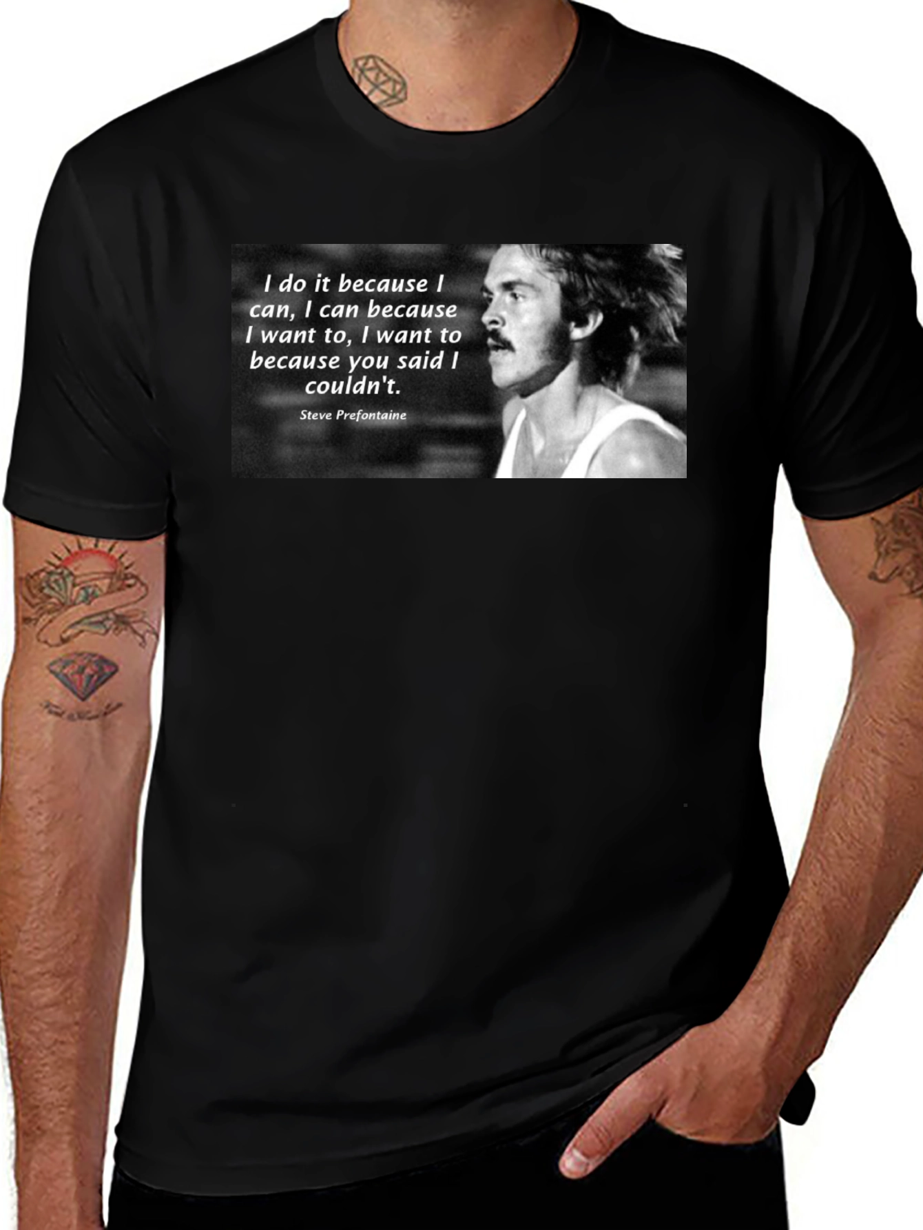 Steve Prefontaine Motivational Quote T-Shirt