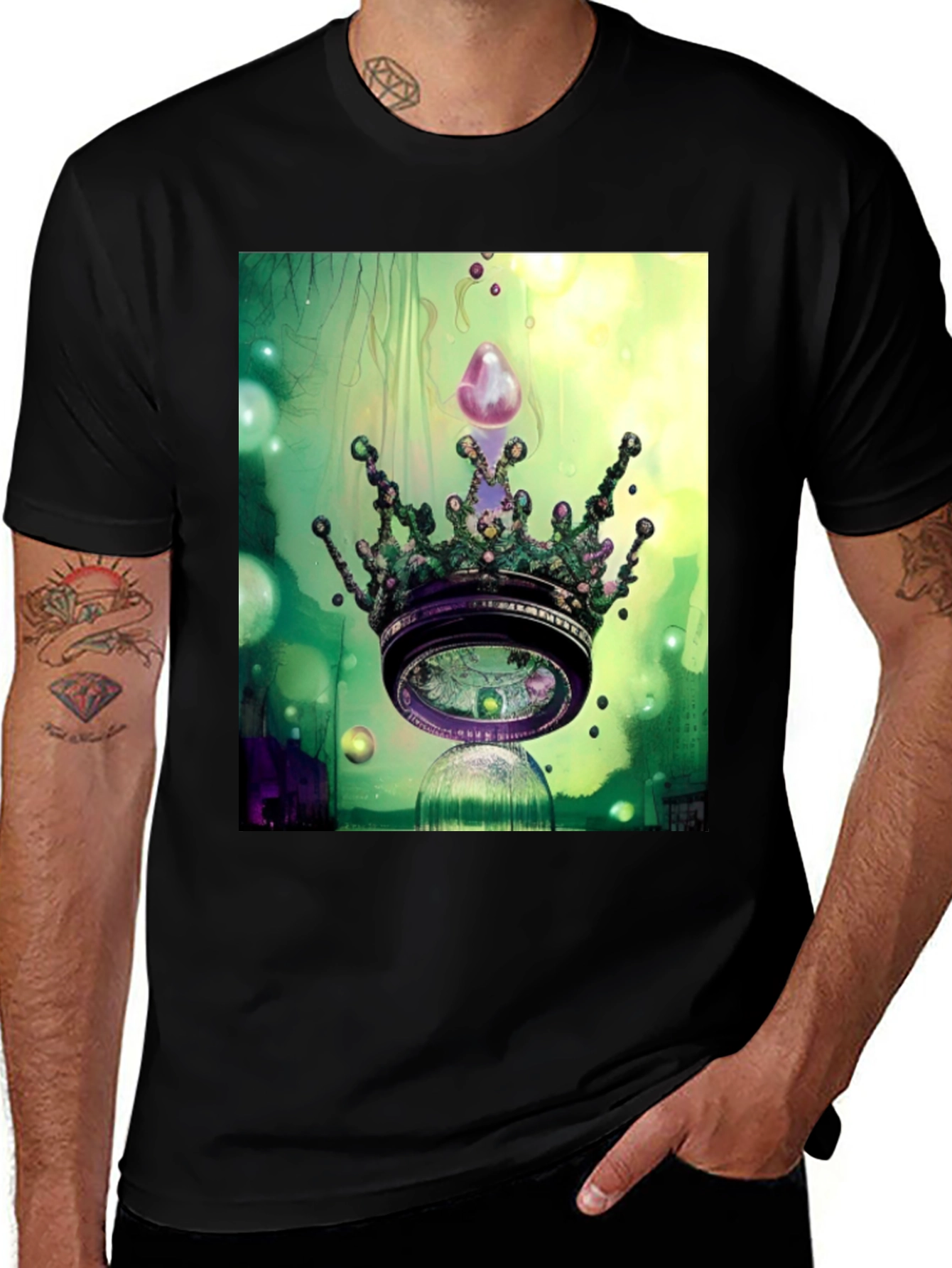 Variant 24 of Surreal Crown Graphic Tee