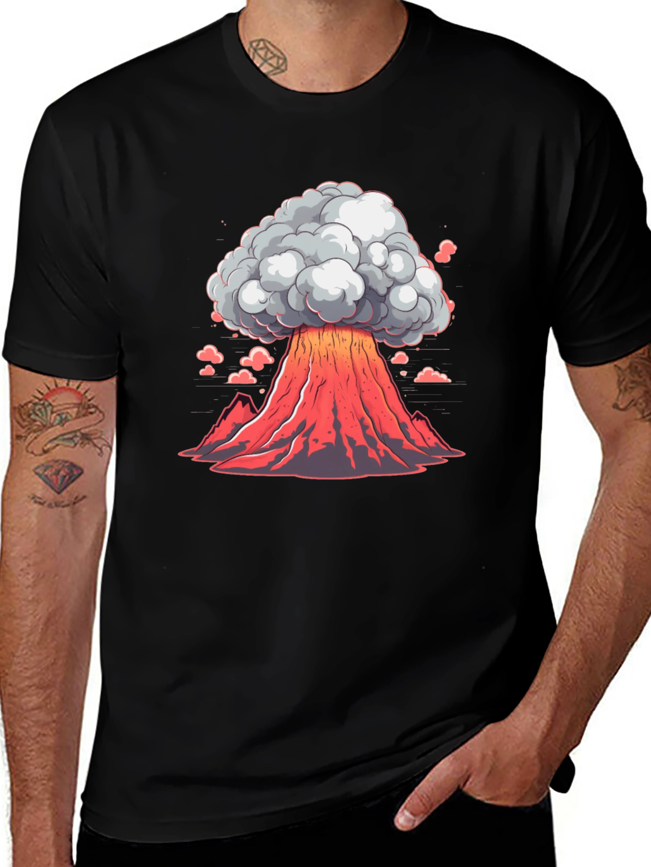Variant 29 of Volcano T-Shirt - Erupting Style