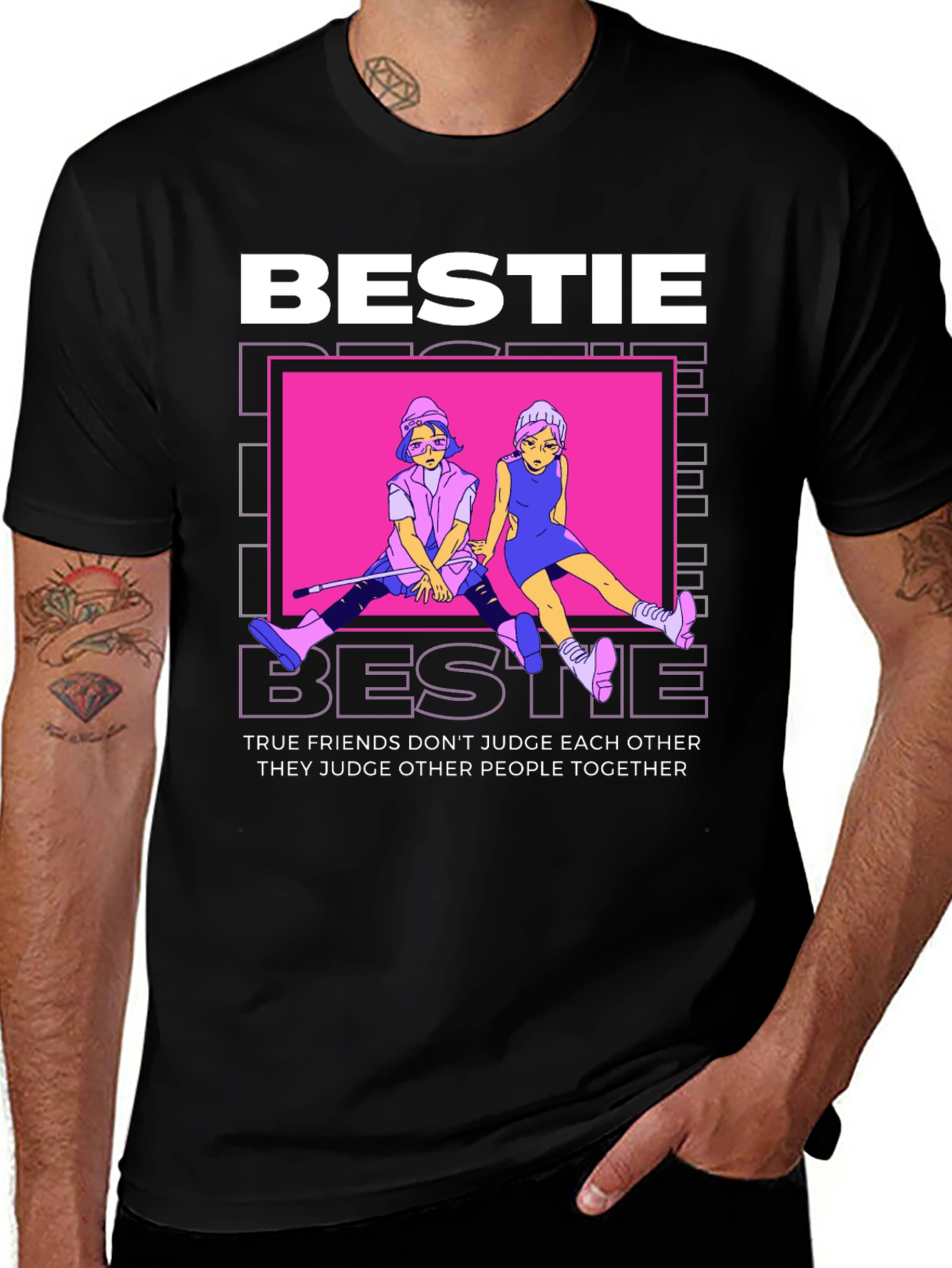 Variant 13 of Bestie Graphic T-Shirt - True Friends Apparel