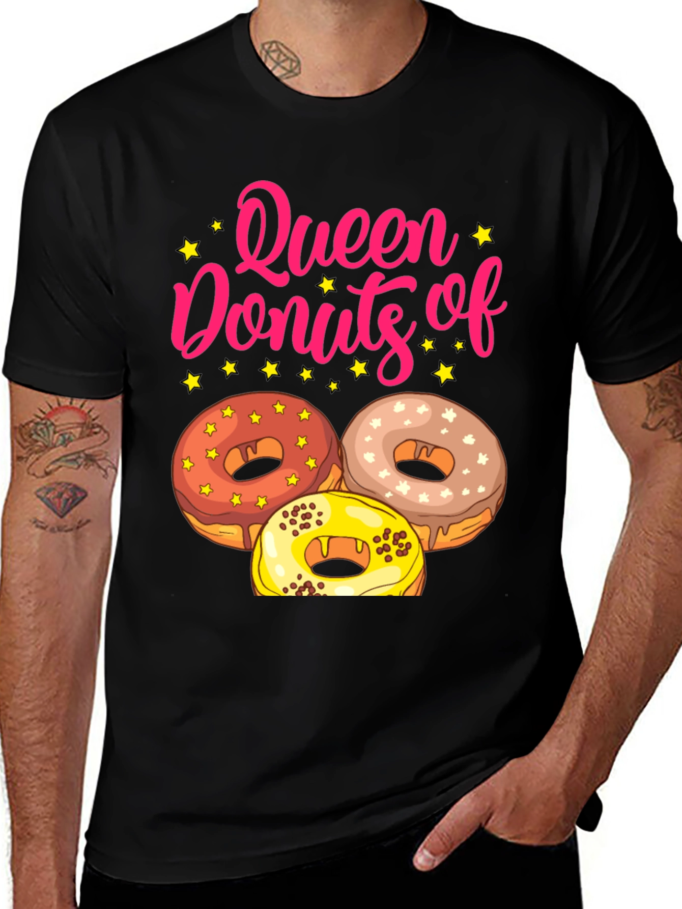 Variant 30 of Queen of Donuts T-Shirt Funny Dessert Tee