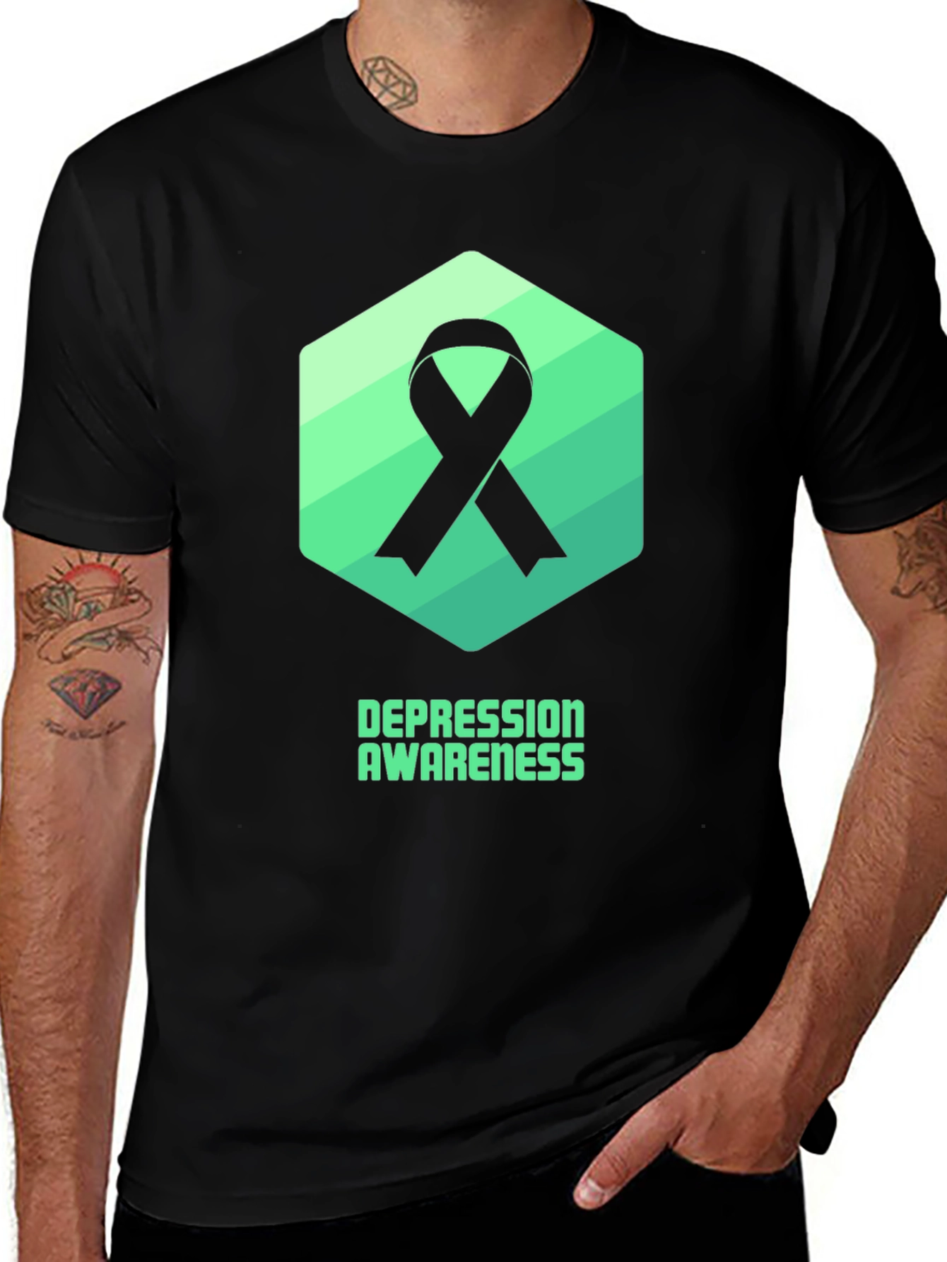 Depression Awareness Ribbon T-Shirt